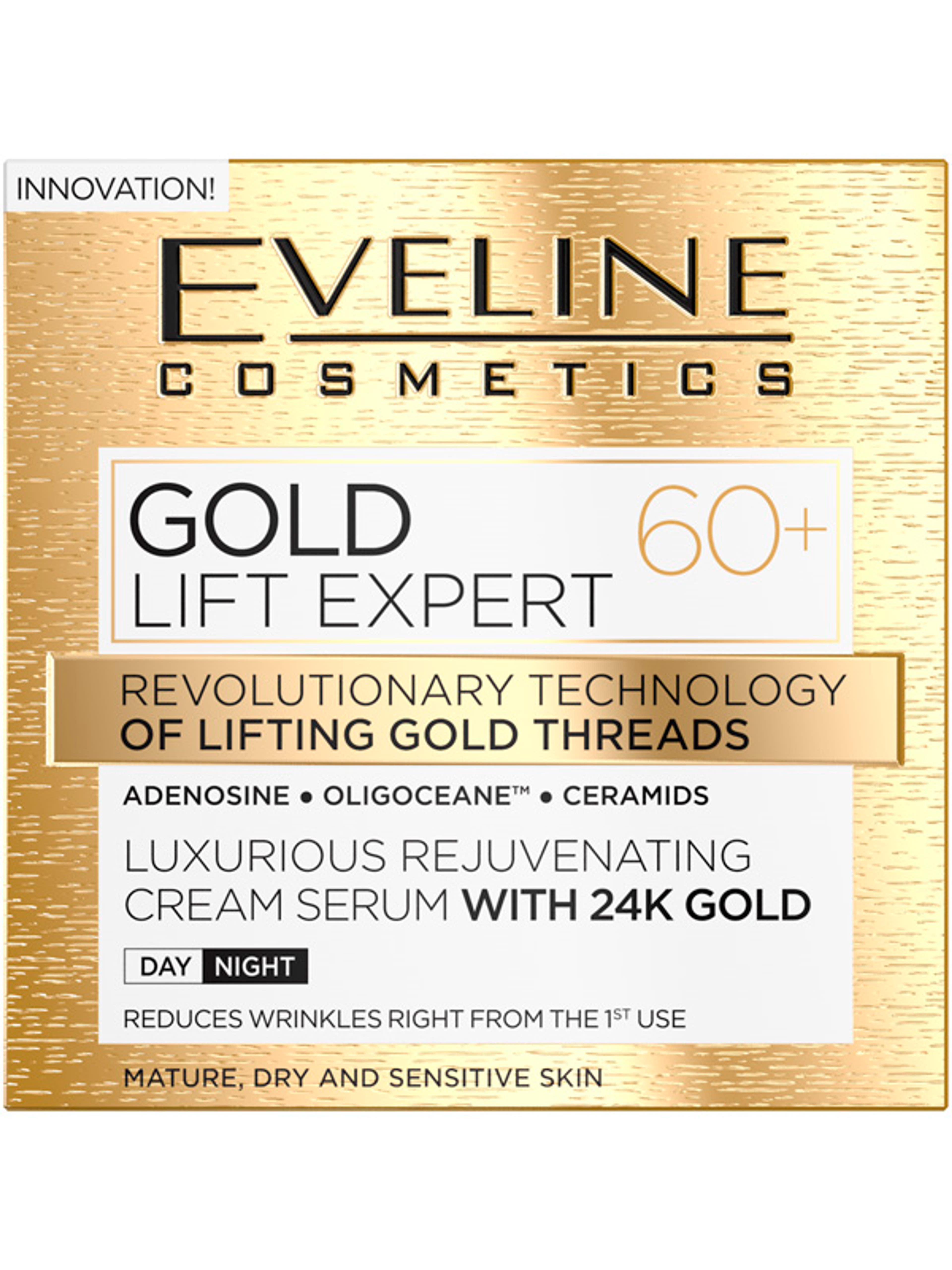 Eveline Gold Lift Expert 60+ nappali és éjszakai arckrém - 50 ml