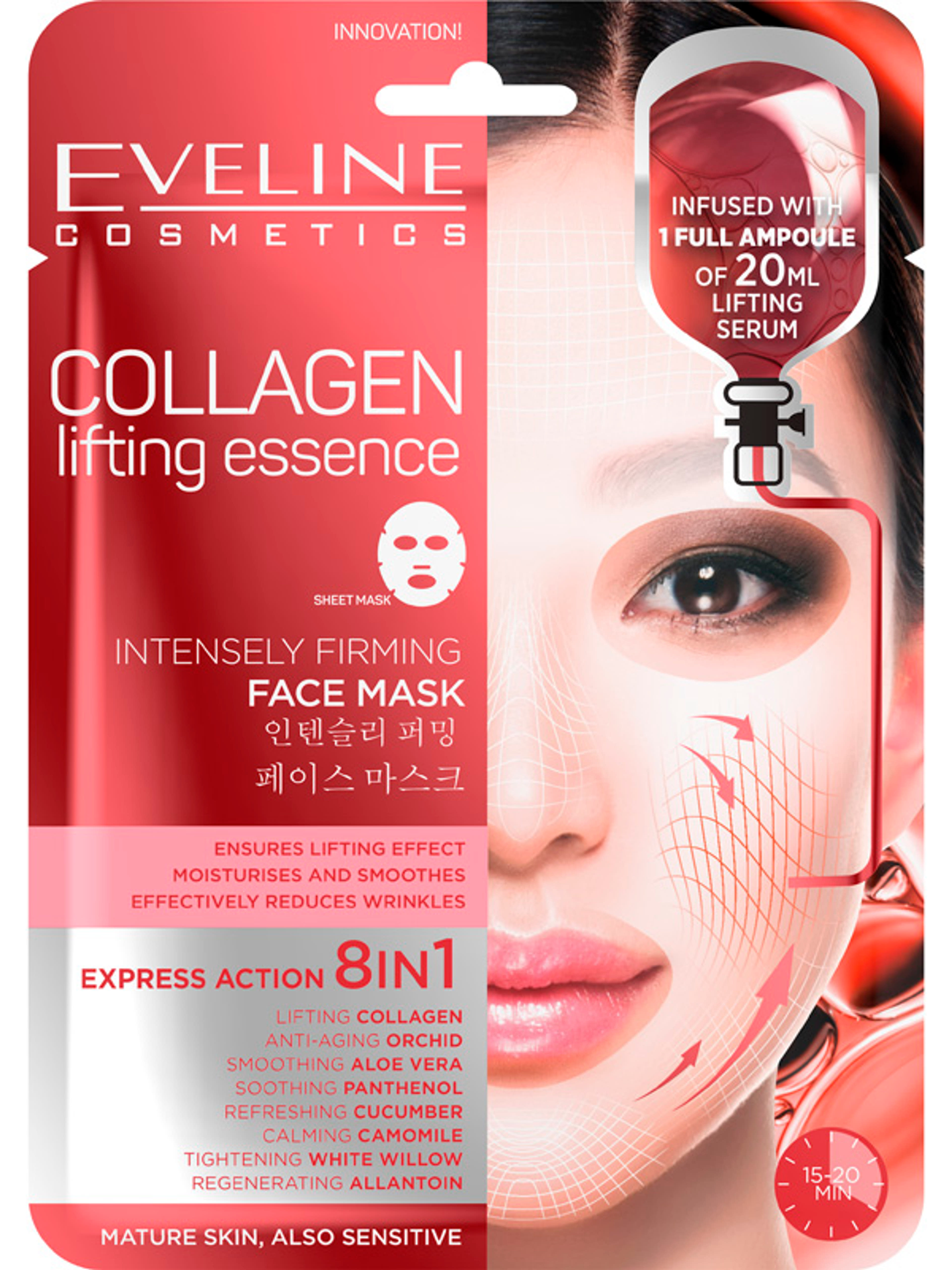 Eveline szövet arcmaszk kollagén - 1 db-1