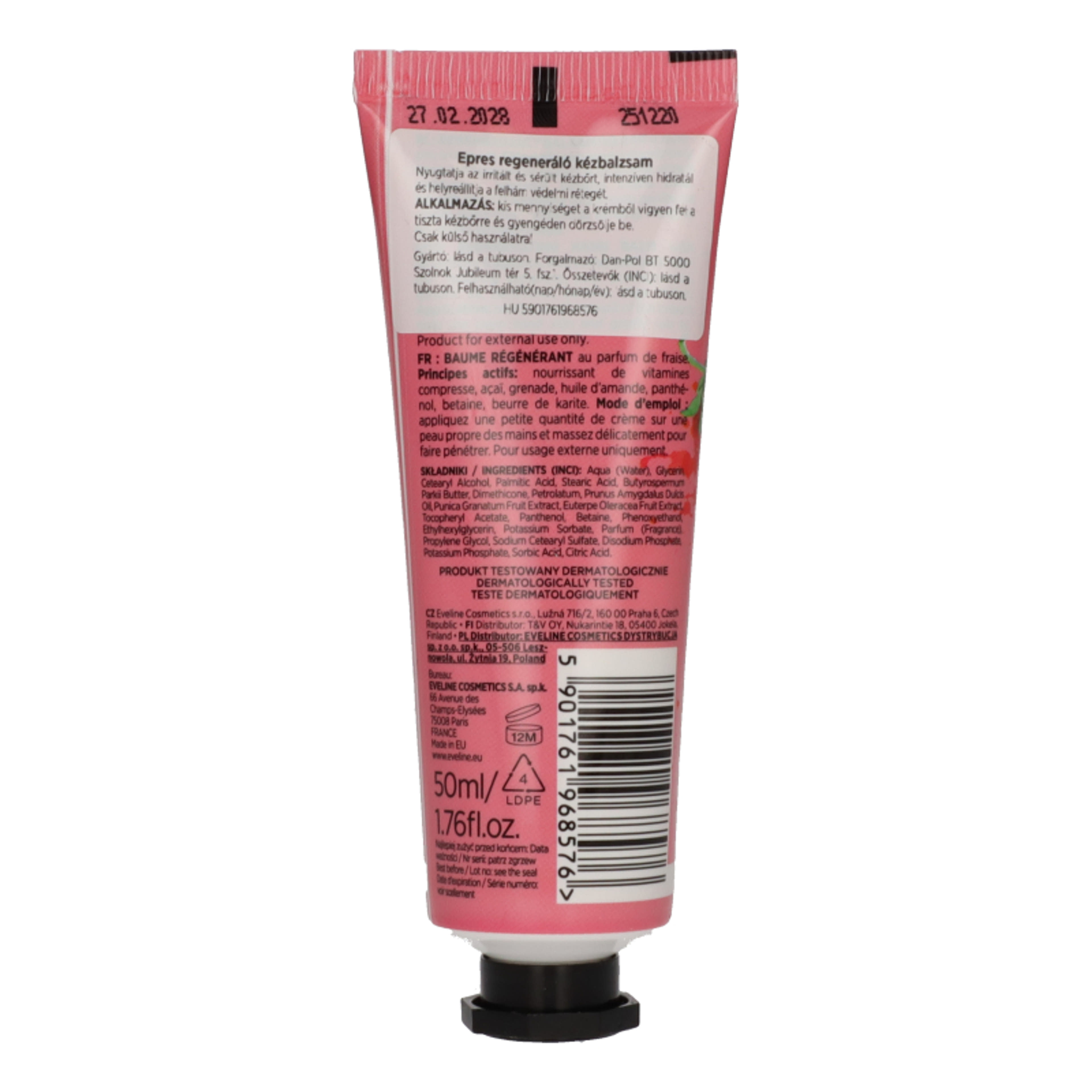 Eveline kézkrém strawberry skin - 50 ml-4