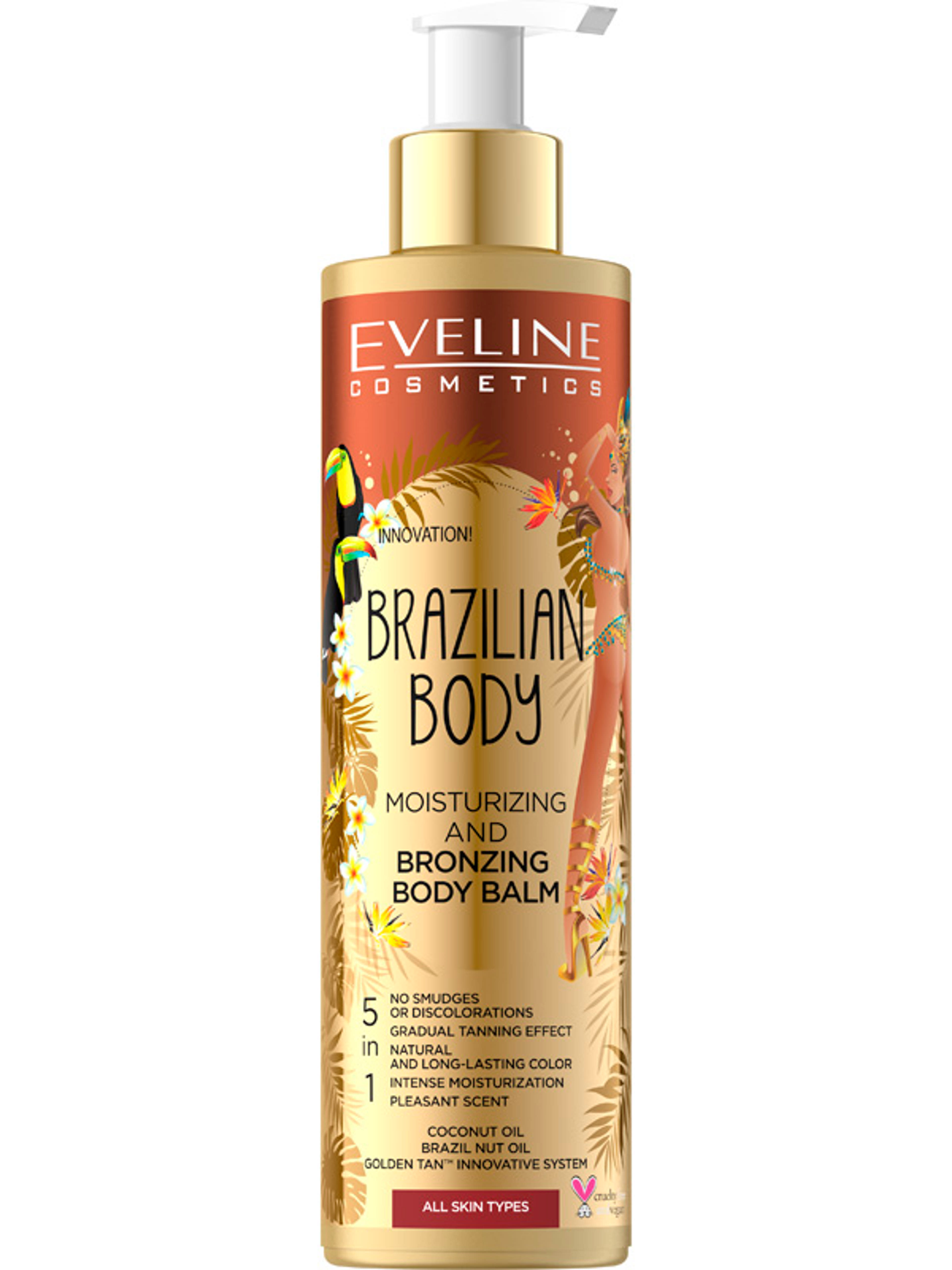 Eveline Brazilian Body testbalzsam, hidratál&bronzosít - 200 ml