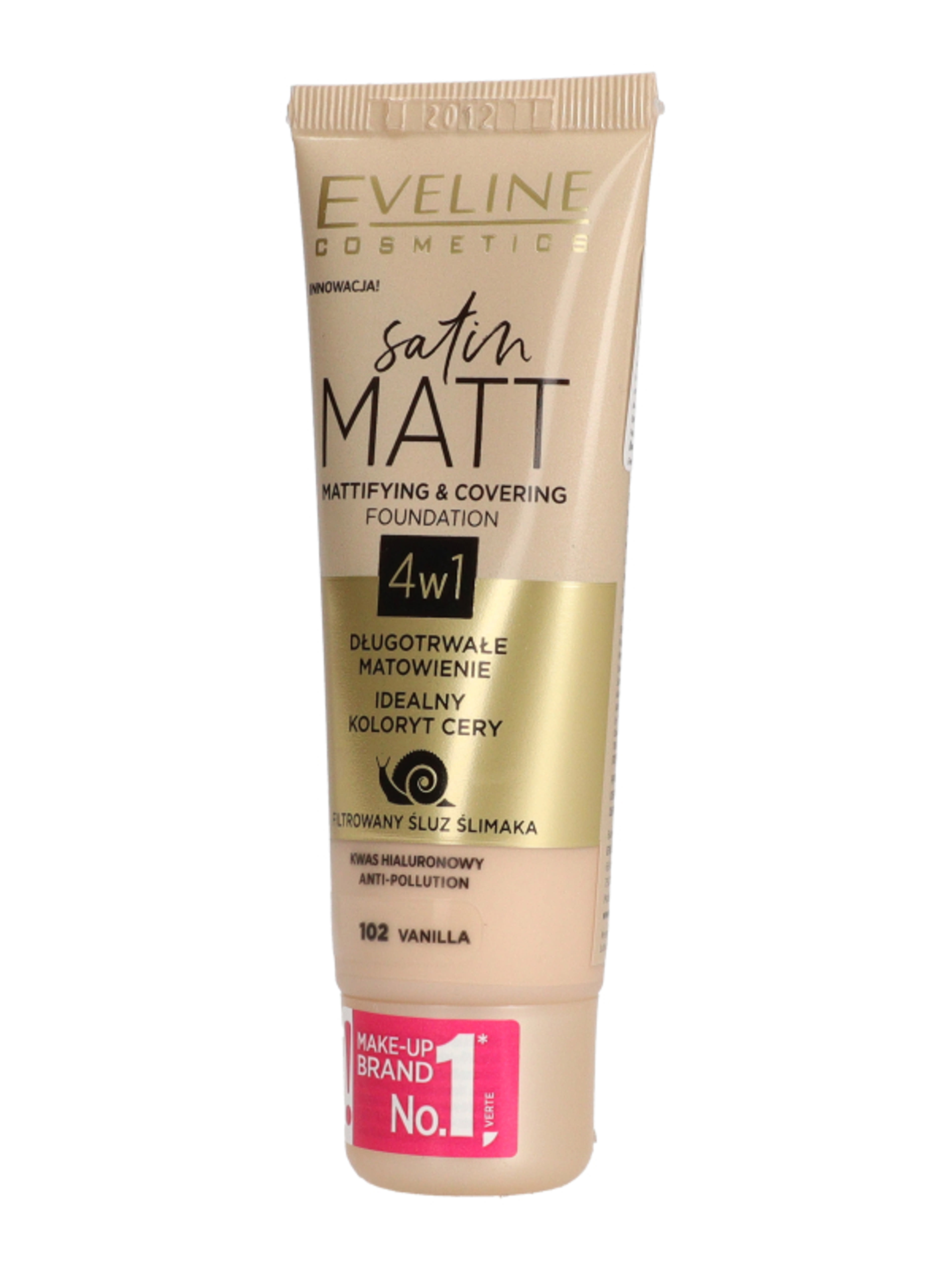 Eveline Satin Matt Mattifying&Covering alapozó /102 - 1 db-4