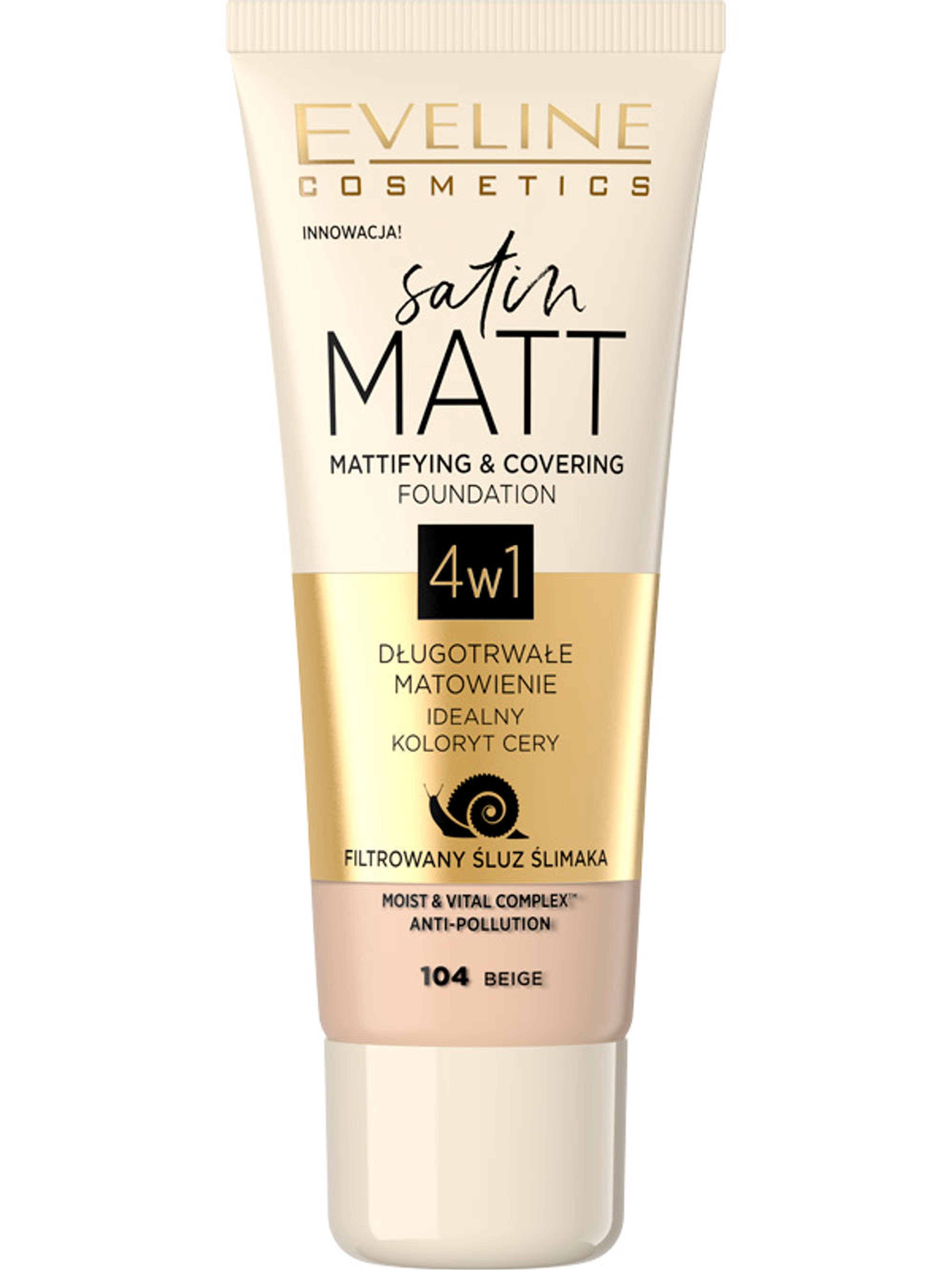 Eveline Satin Matt Mattifying&Covering alapozó /104 - 1 db