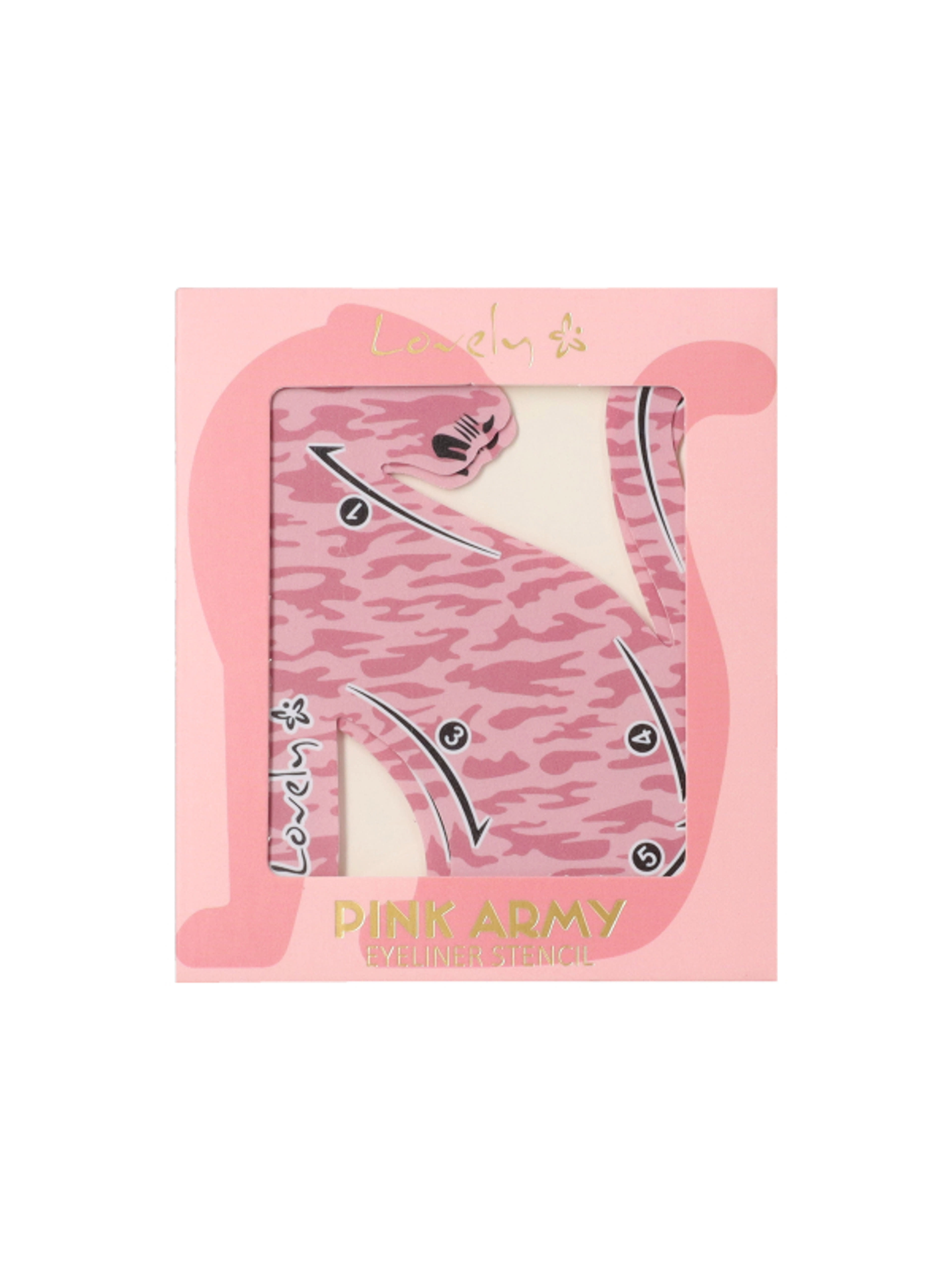 Lovely Pink Army tus sablon - 1 db