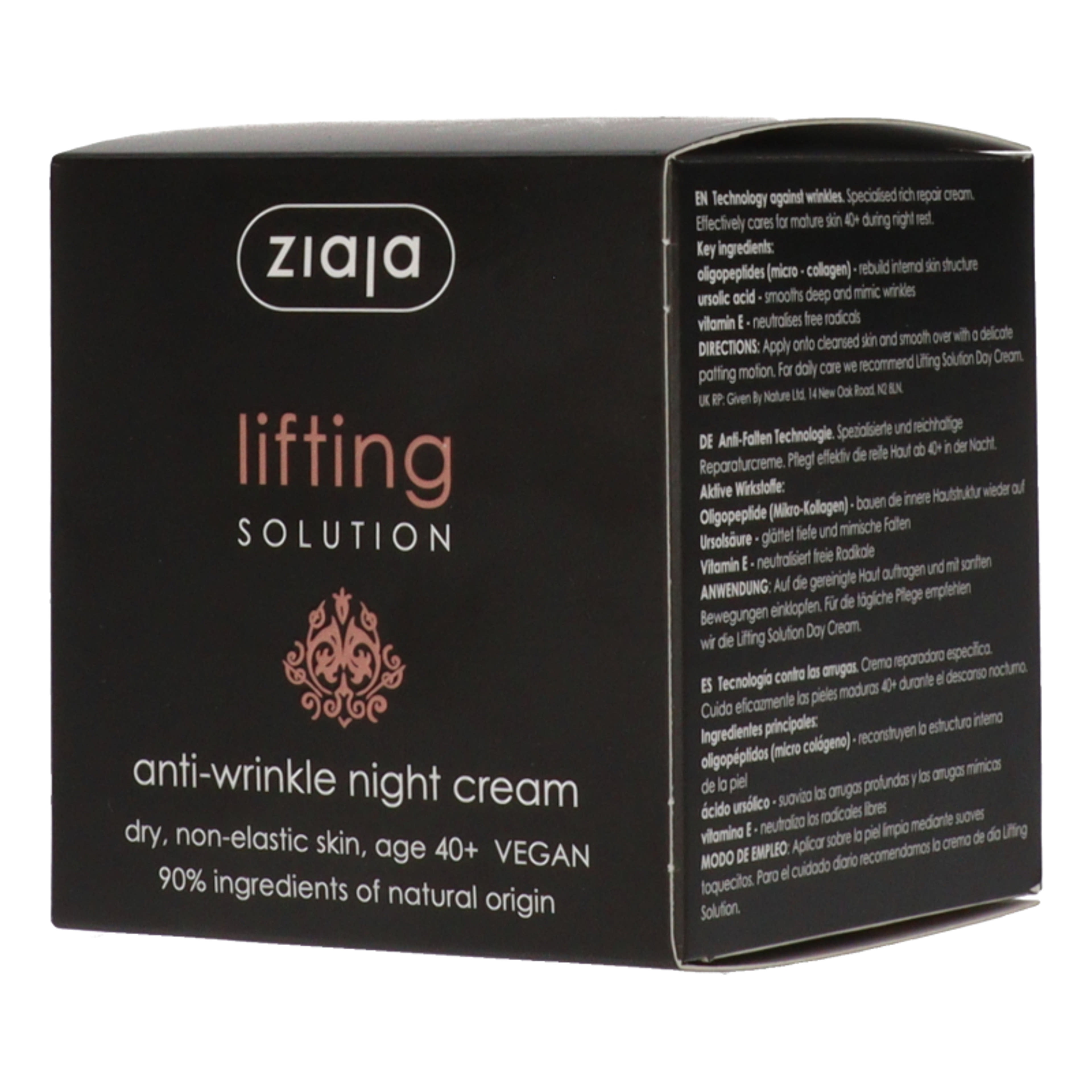 Ziaja Lifting éjszakai arckrém - 50 ml-2