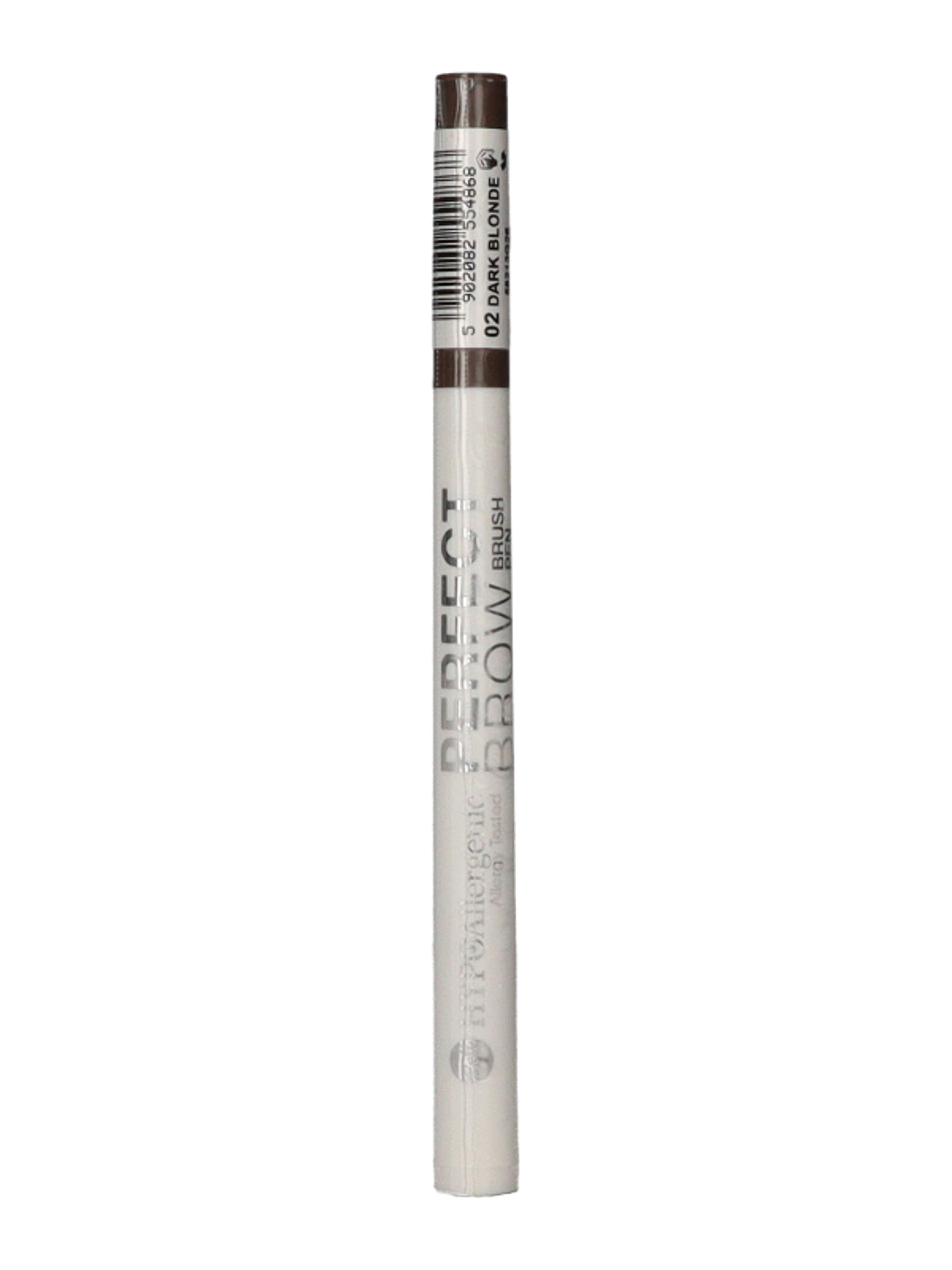 Hypoallergenic Perfect Brow szemöldökfilctoll /02 Dark Blonde - 1 db