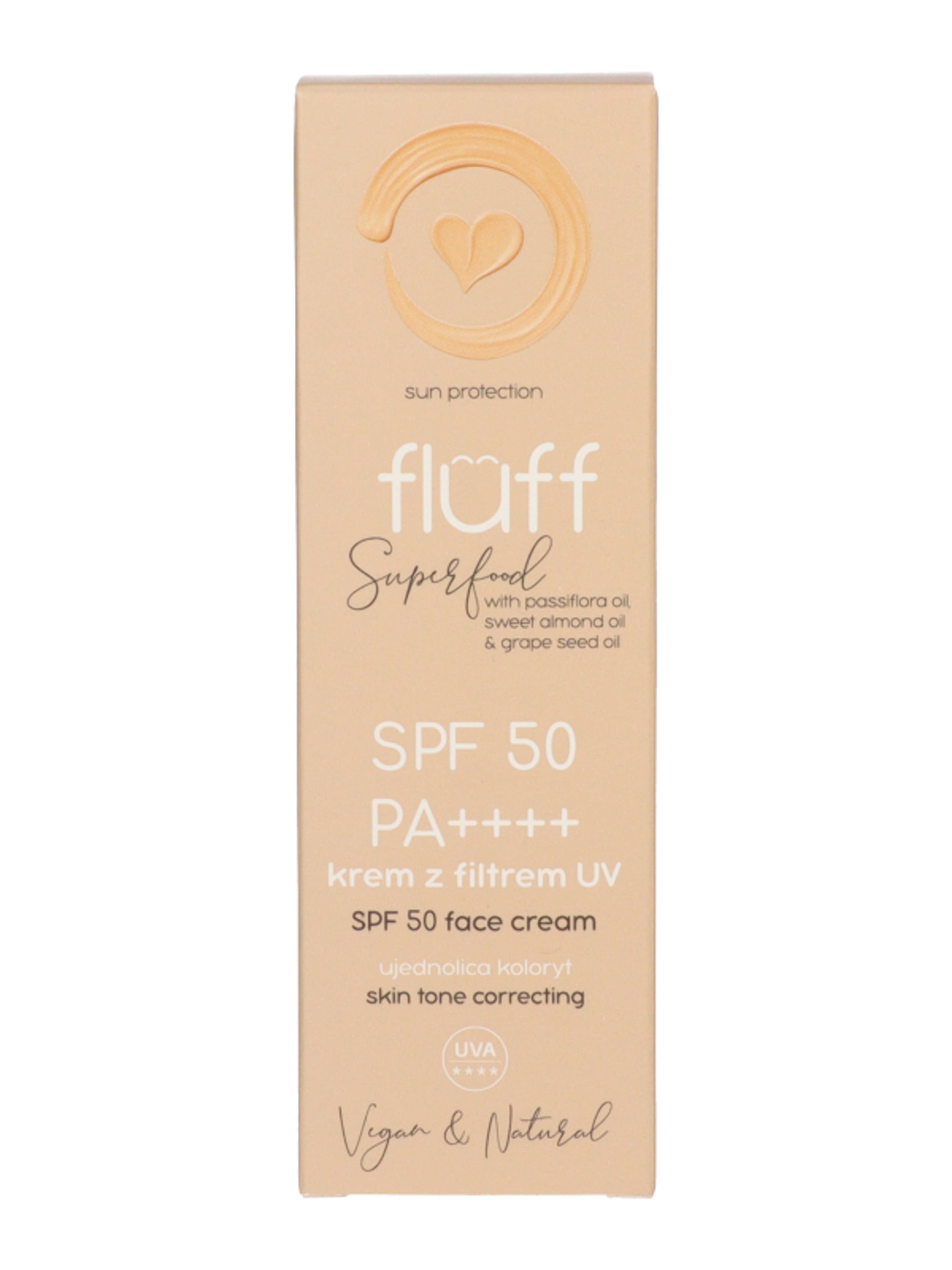 Fluff bőrtónus korrigáló nappali krém SPF50 - 50 ml-2
