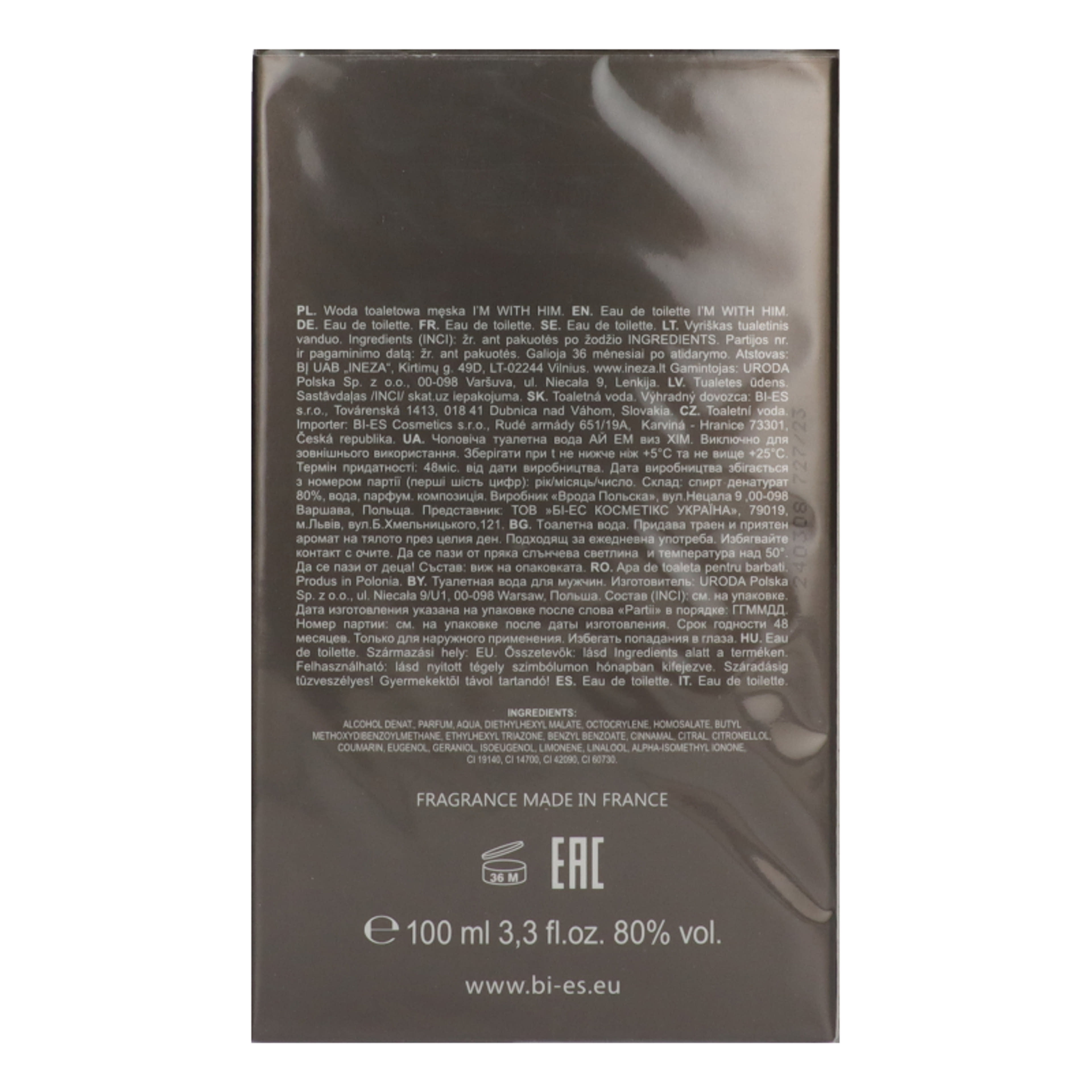 Bi-es I'm With Him Eau De Toilette - 100 ml-3