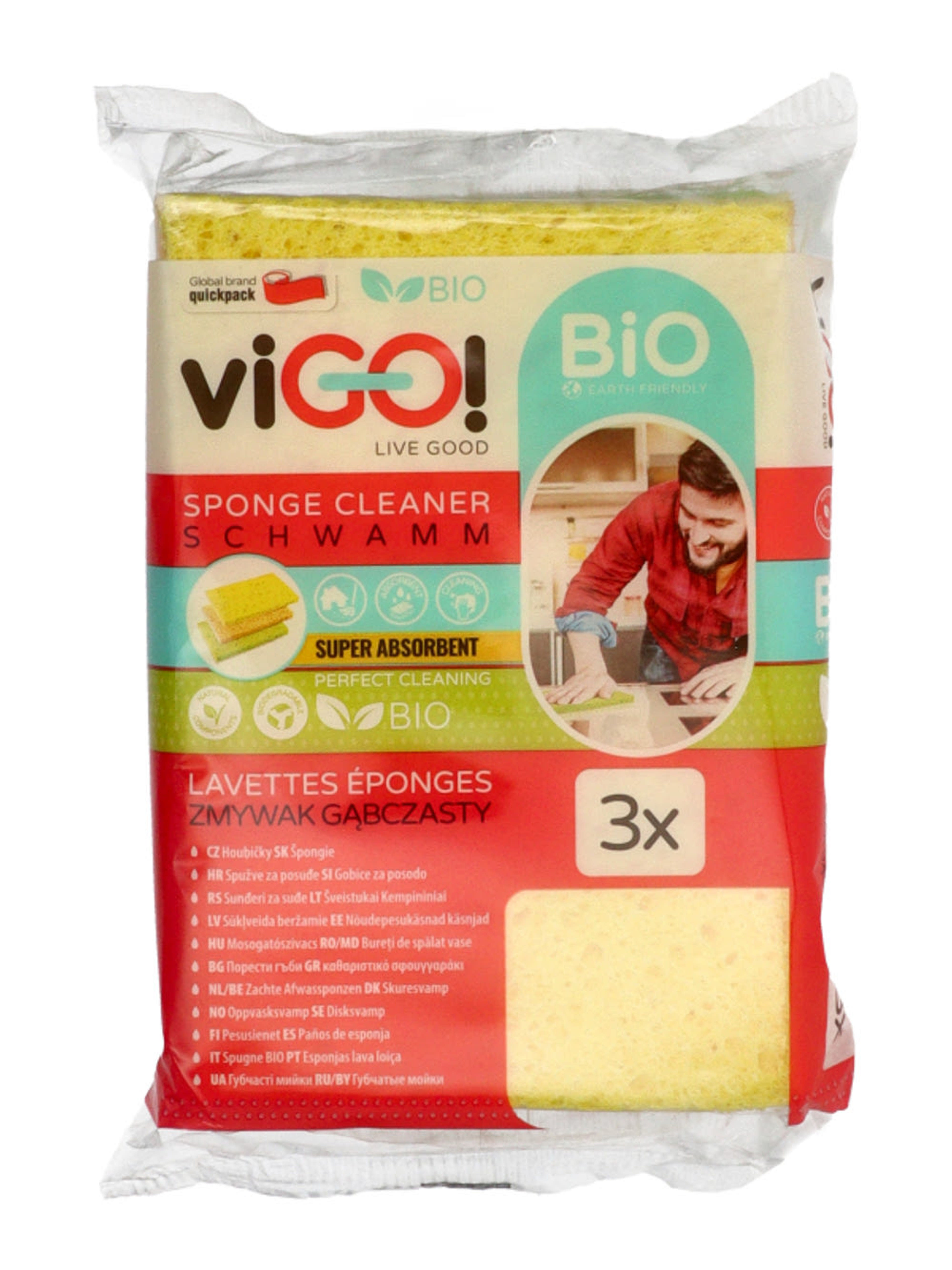 viGO! Bio mosogató szivacs - 3 db