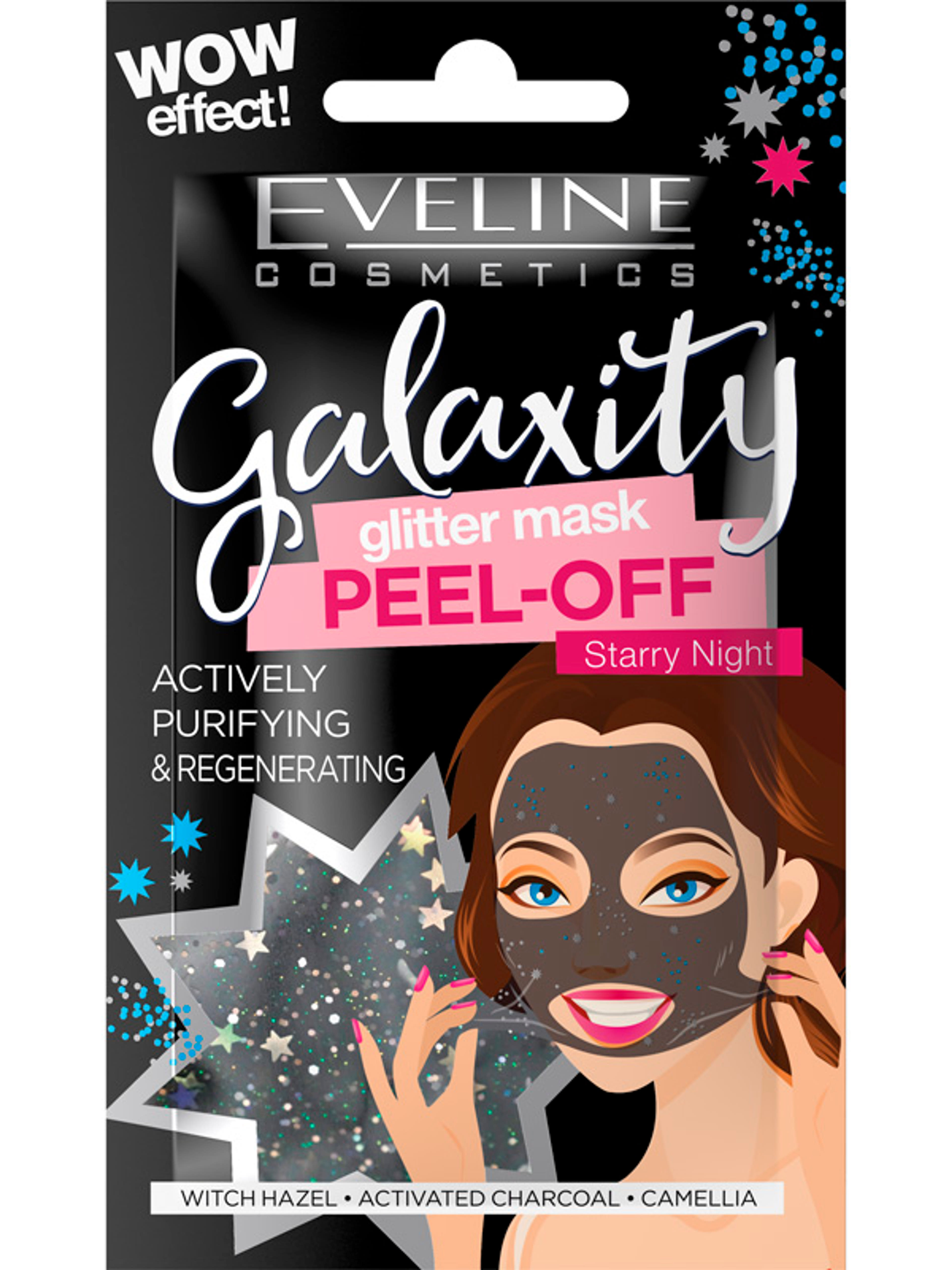 Eveline Galaxity Clitter Black Peel-off maszk - 10 ml