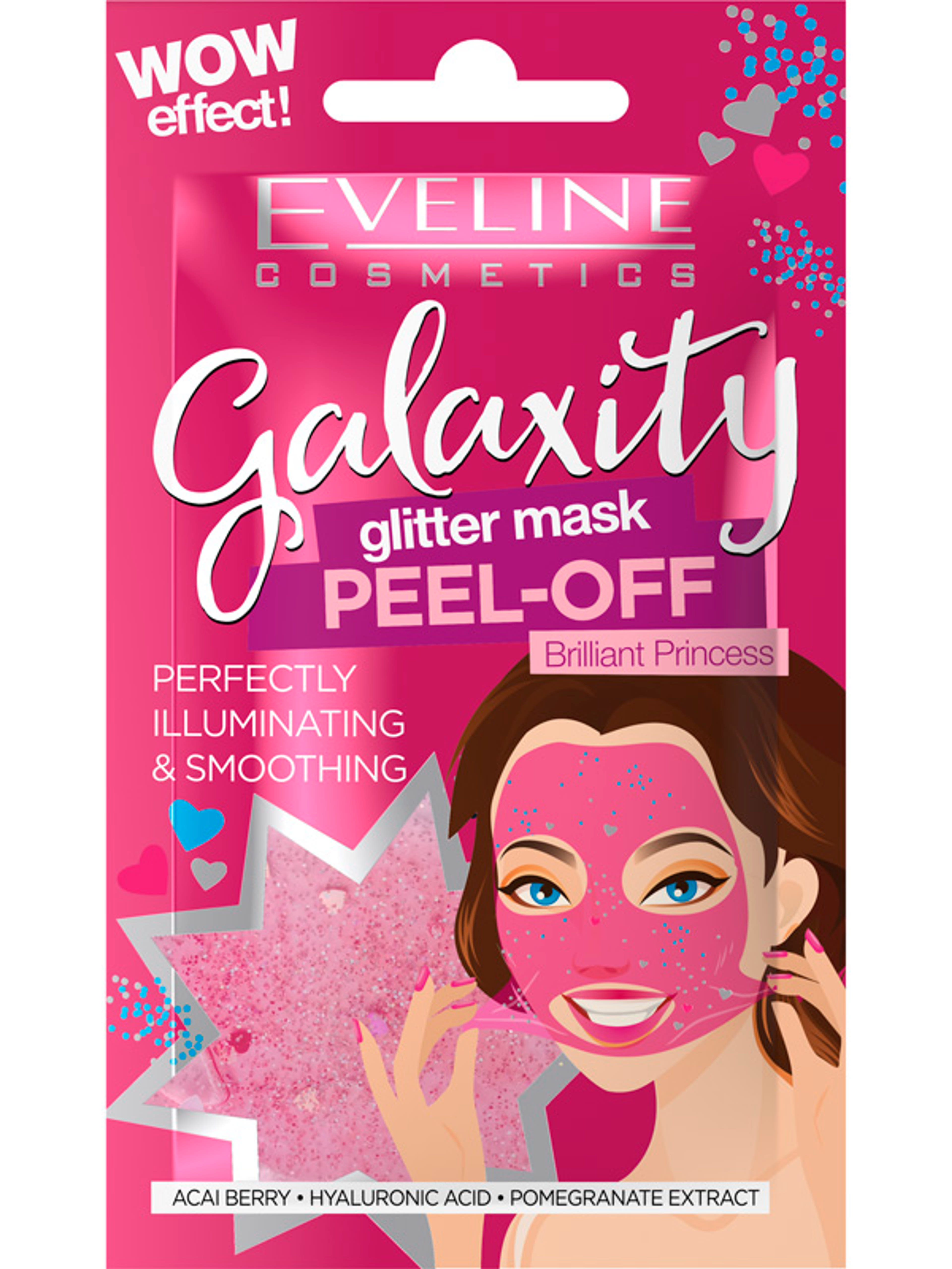 Eveline Galaxity Glitter Pink Peel-off maszk - 10 ml