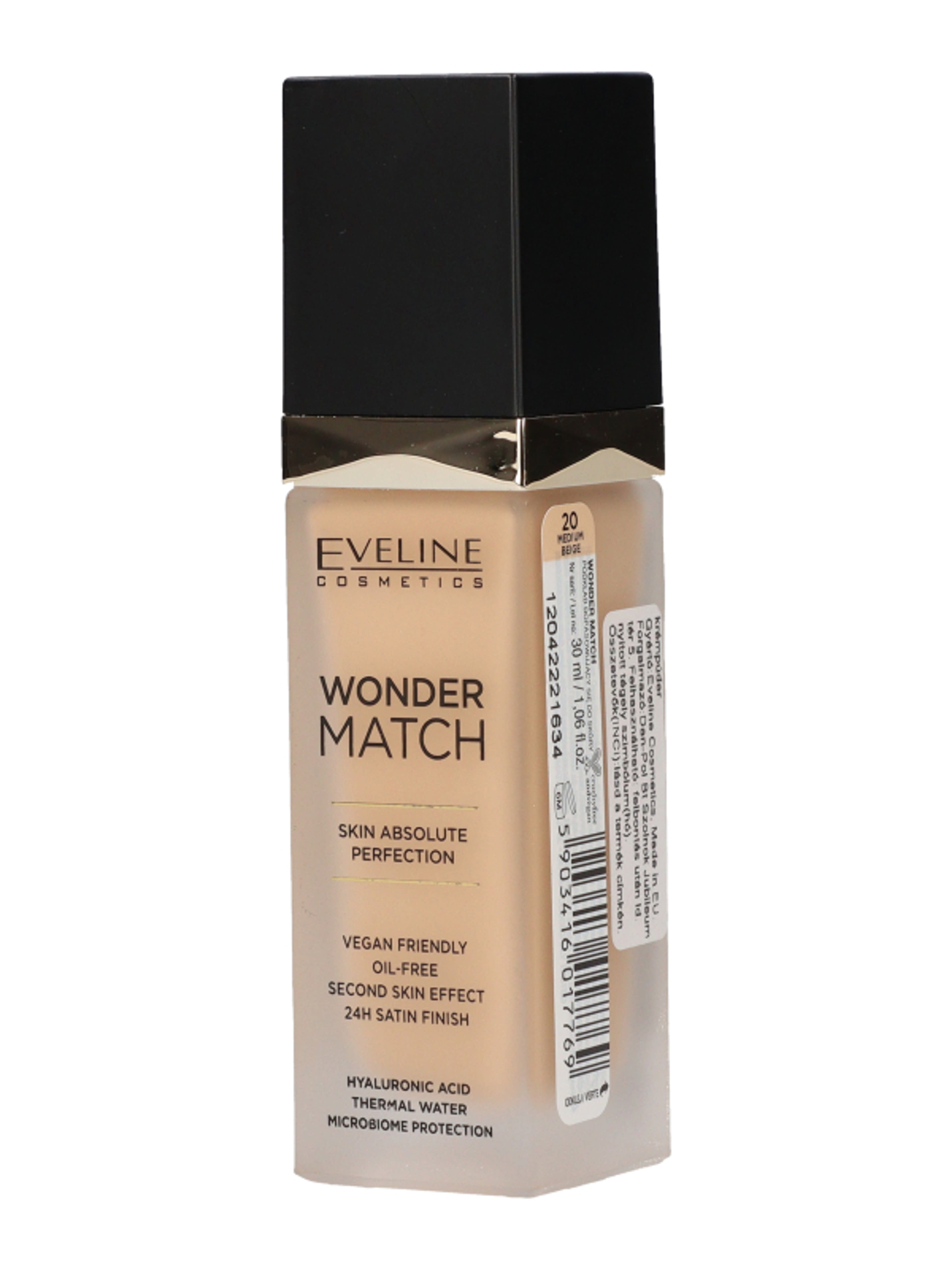 Eveline Wonder Match alapozó /20 Medium beige - 1 db-4