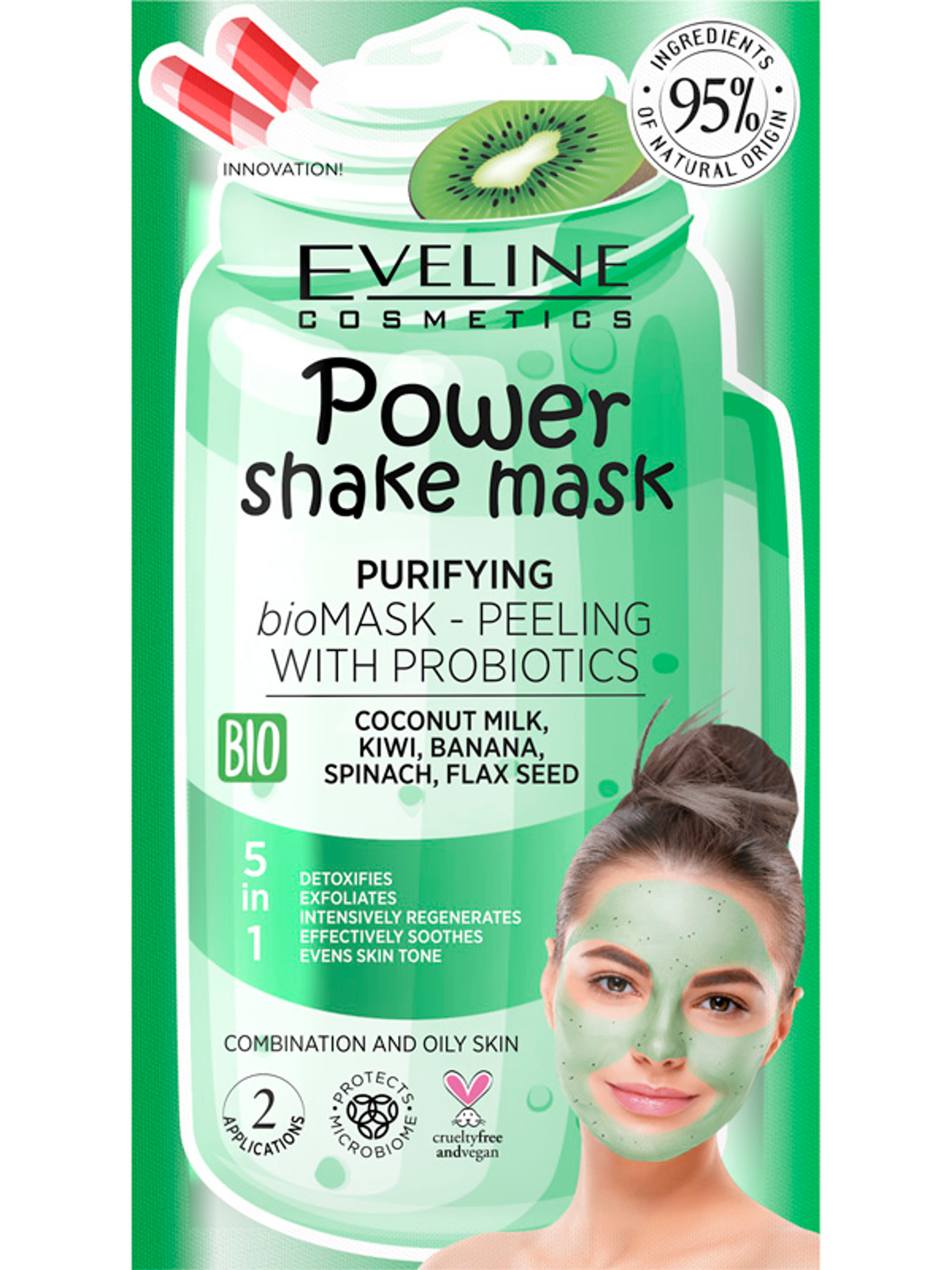 Eveline Power Shake tisztító arcmaszk - 10 ml-1