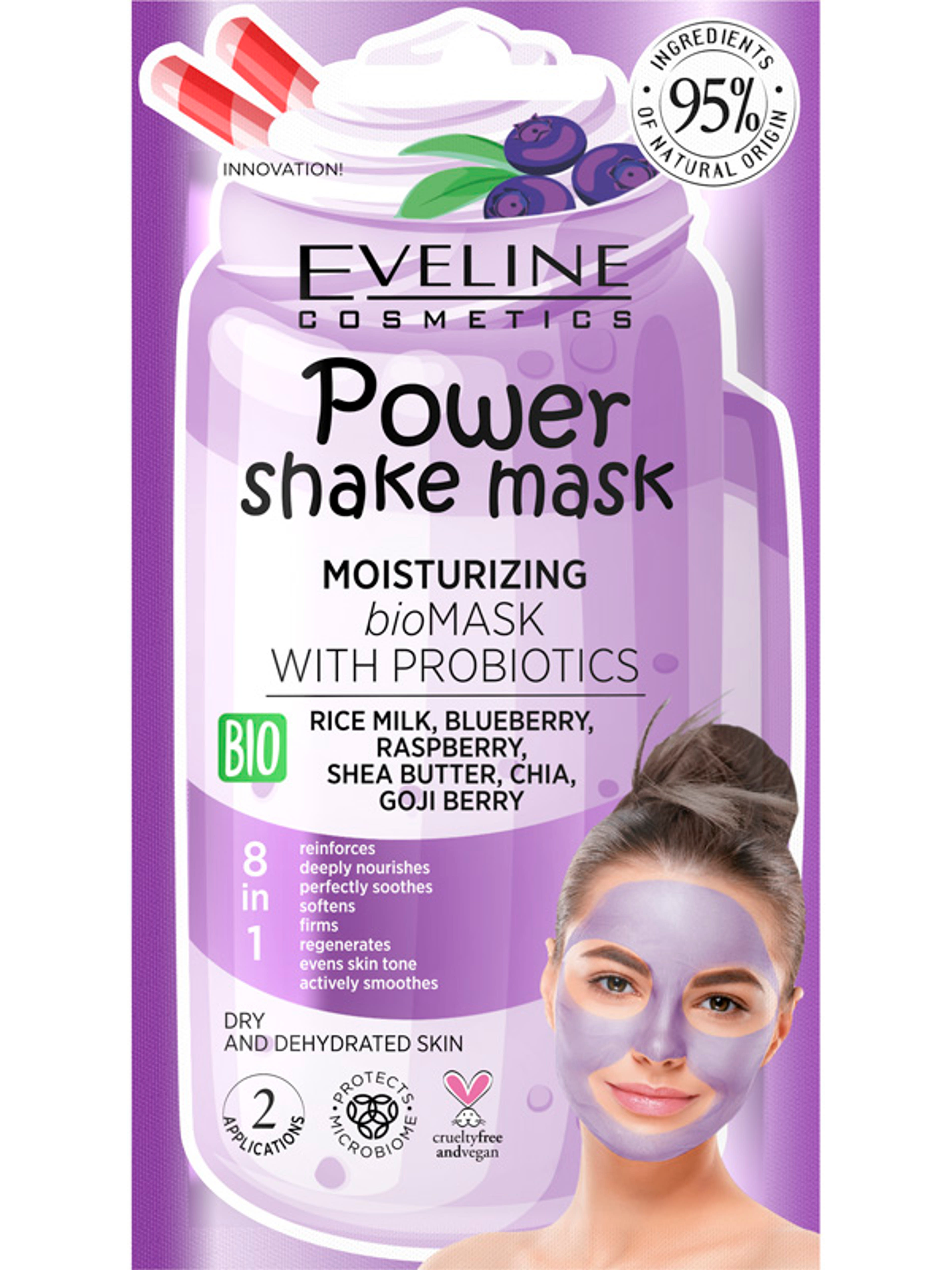 Eveline Power Shake hidratáló arcmaszk - 10 ml-1