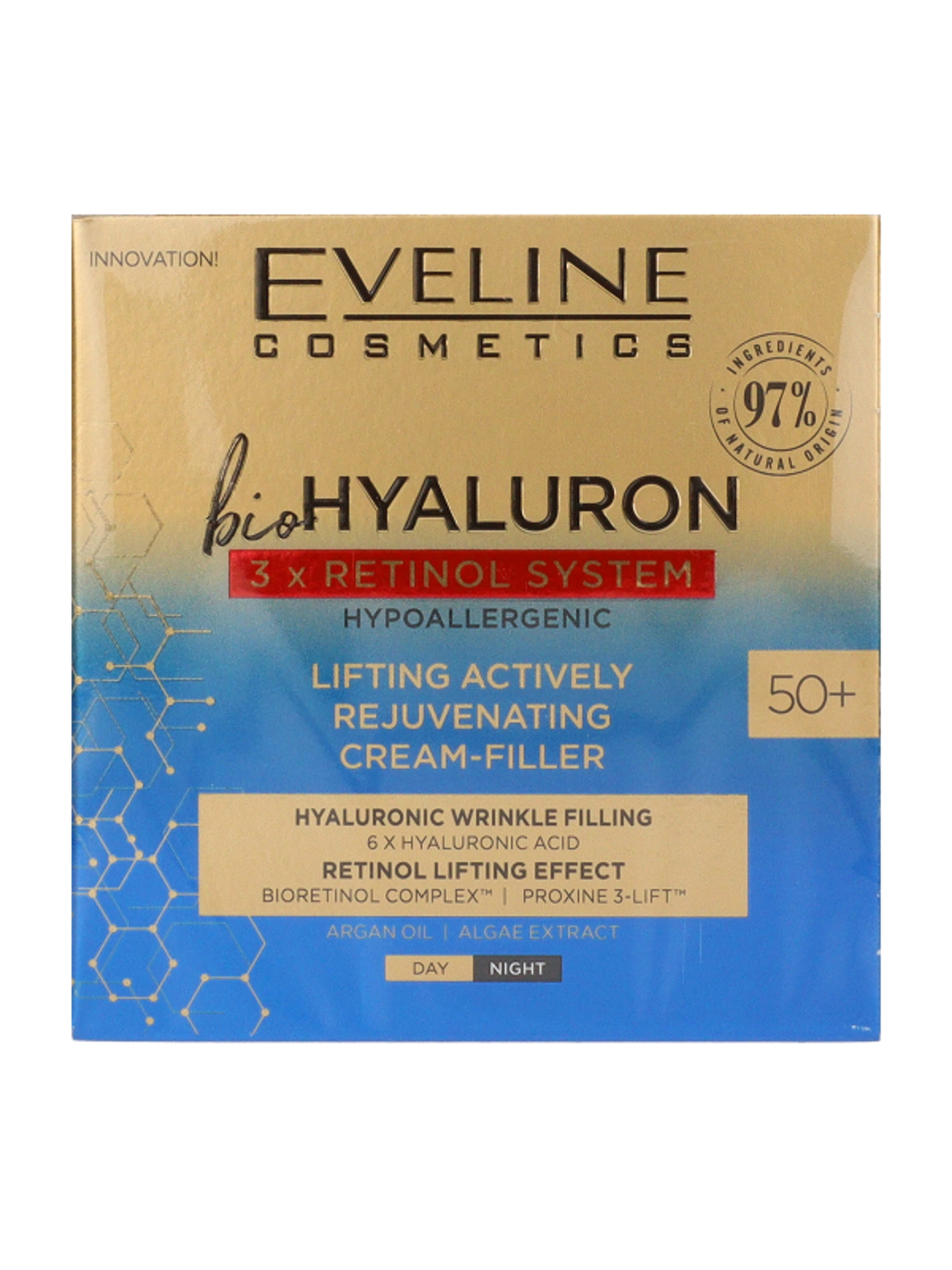 Eveline Bio Hyaluron 3xRetinol fiatalító arckrém - 50 ml-2
