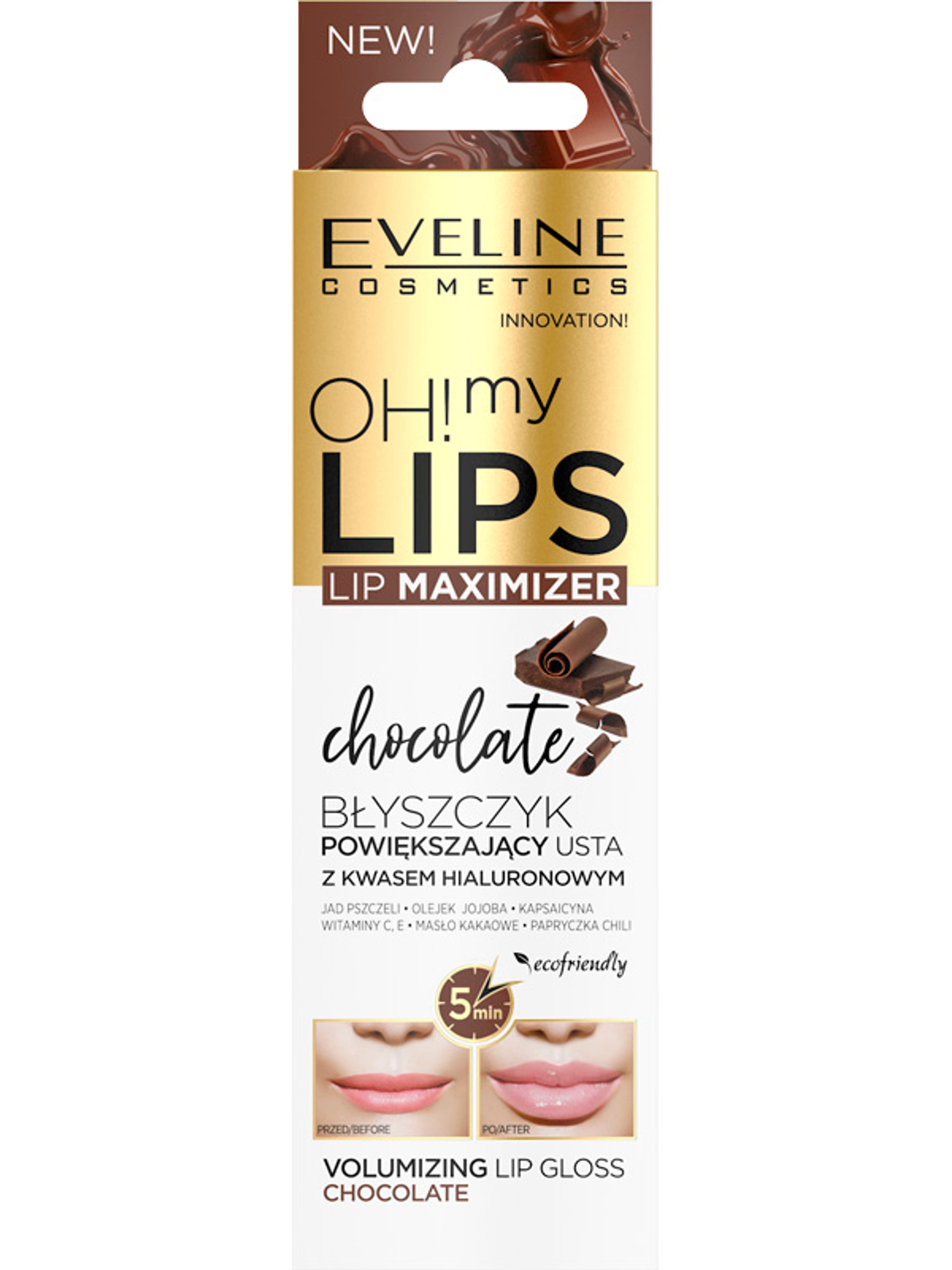 Eveline Oh! My lips ajakdúsító szájfény, csokoládé - 1 db-2