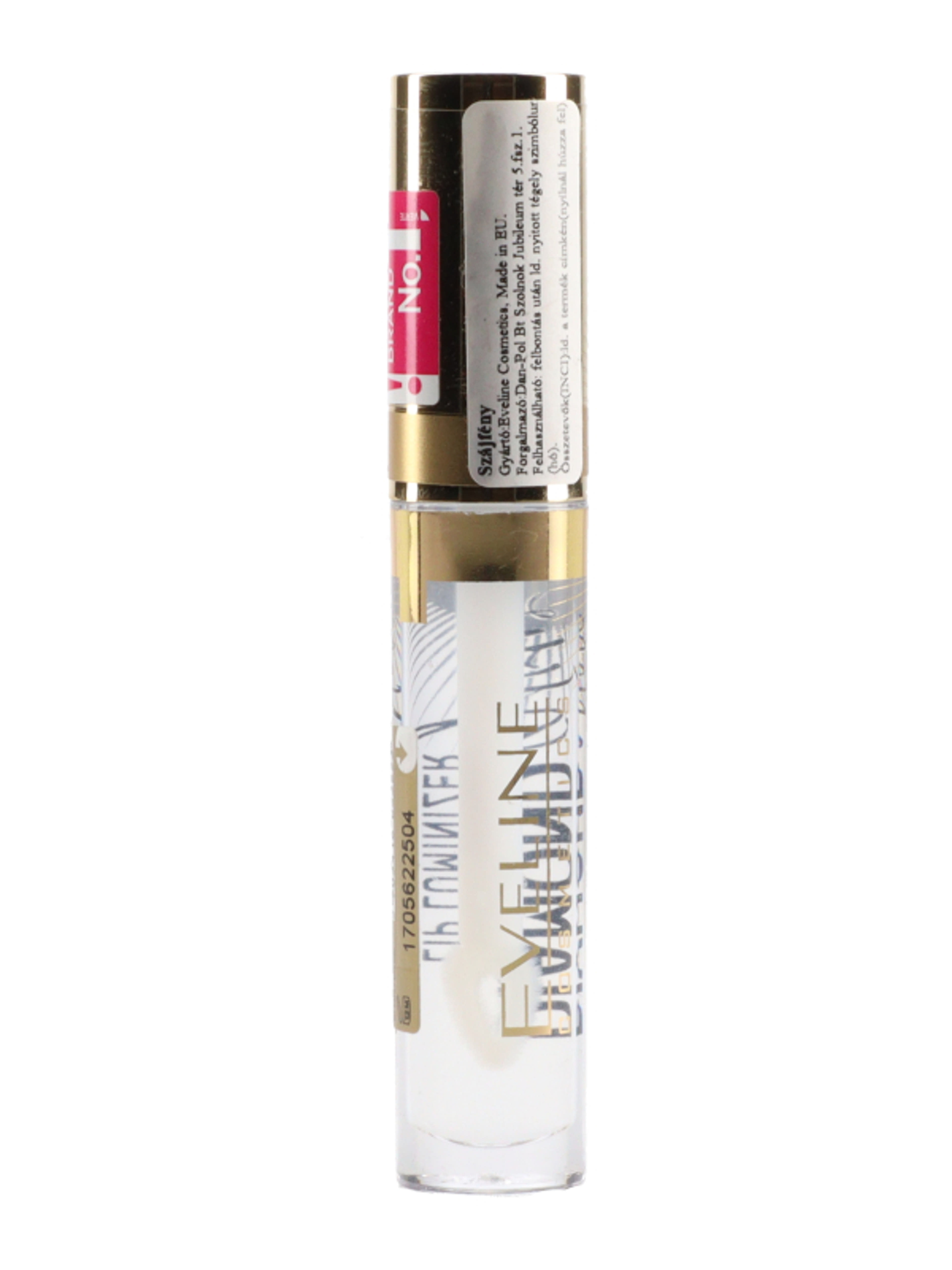 Eveline Diamond Glow Lip Luminizer szájfény /top coat- 1 db-6