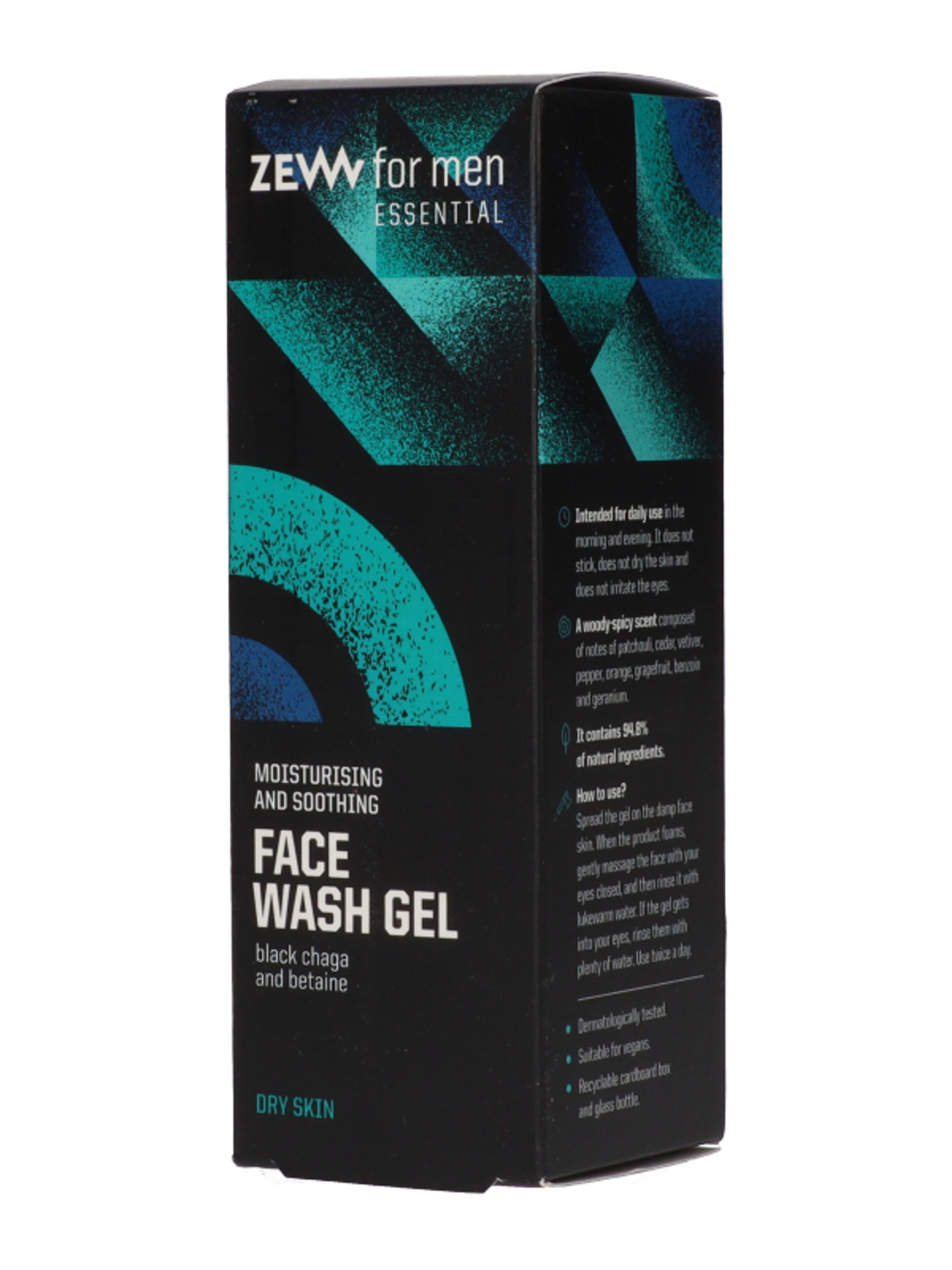 Zew For Men Essential hidratáló arclemosó gél - 100 ml-3
