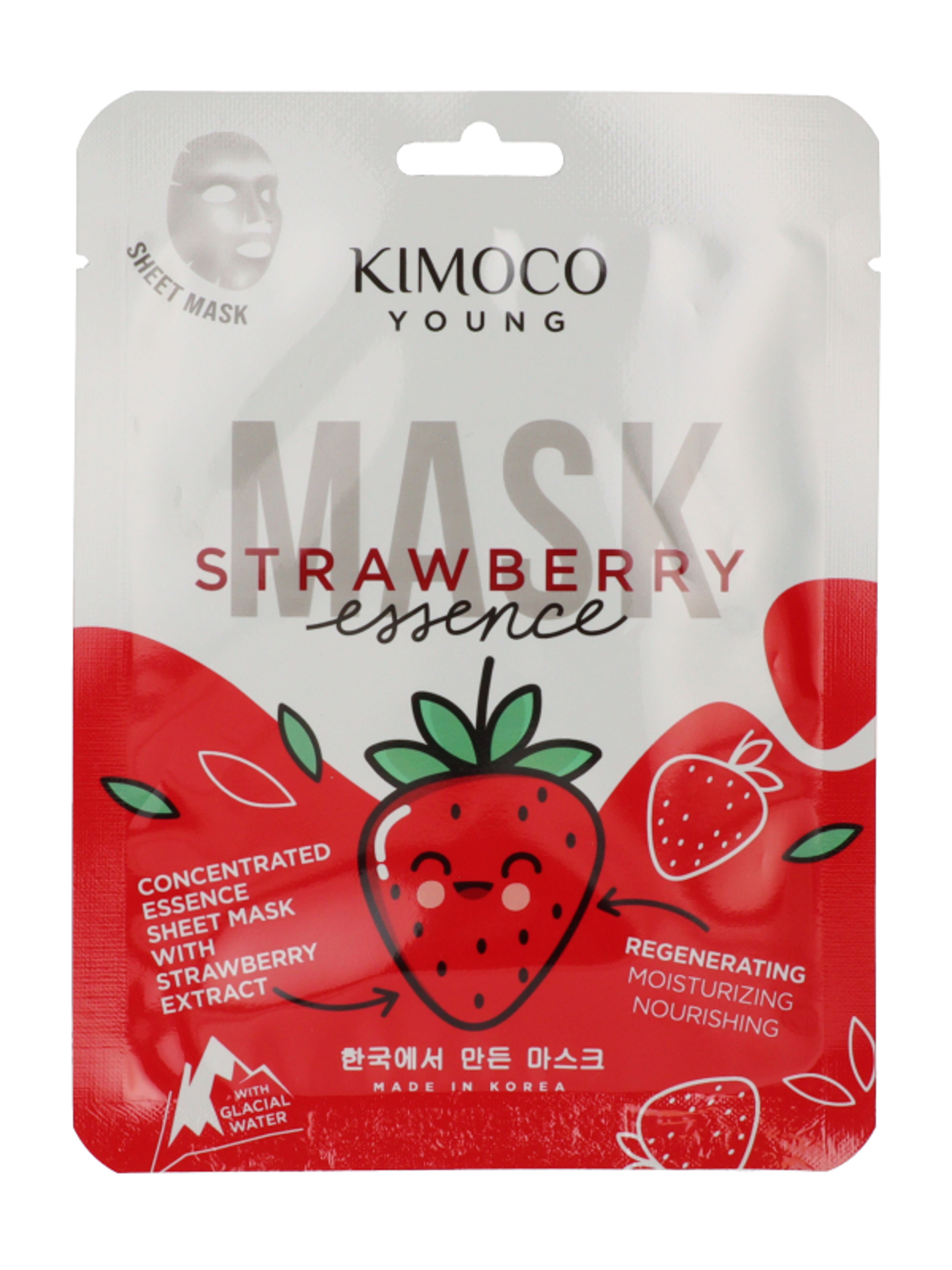 Kimoco regeneráló és hidratáló fátyolmaszk eper kivonattal - 23 ml-1