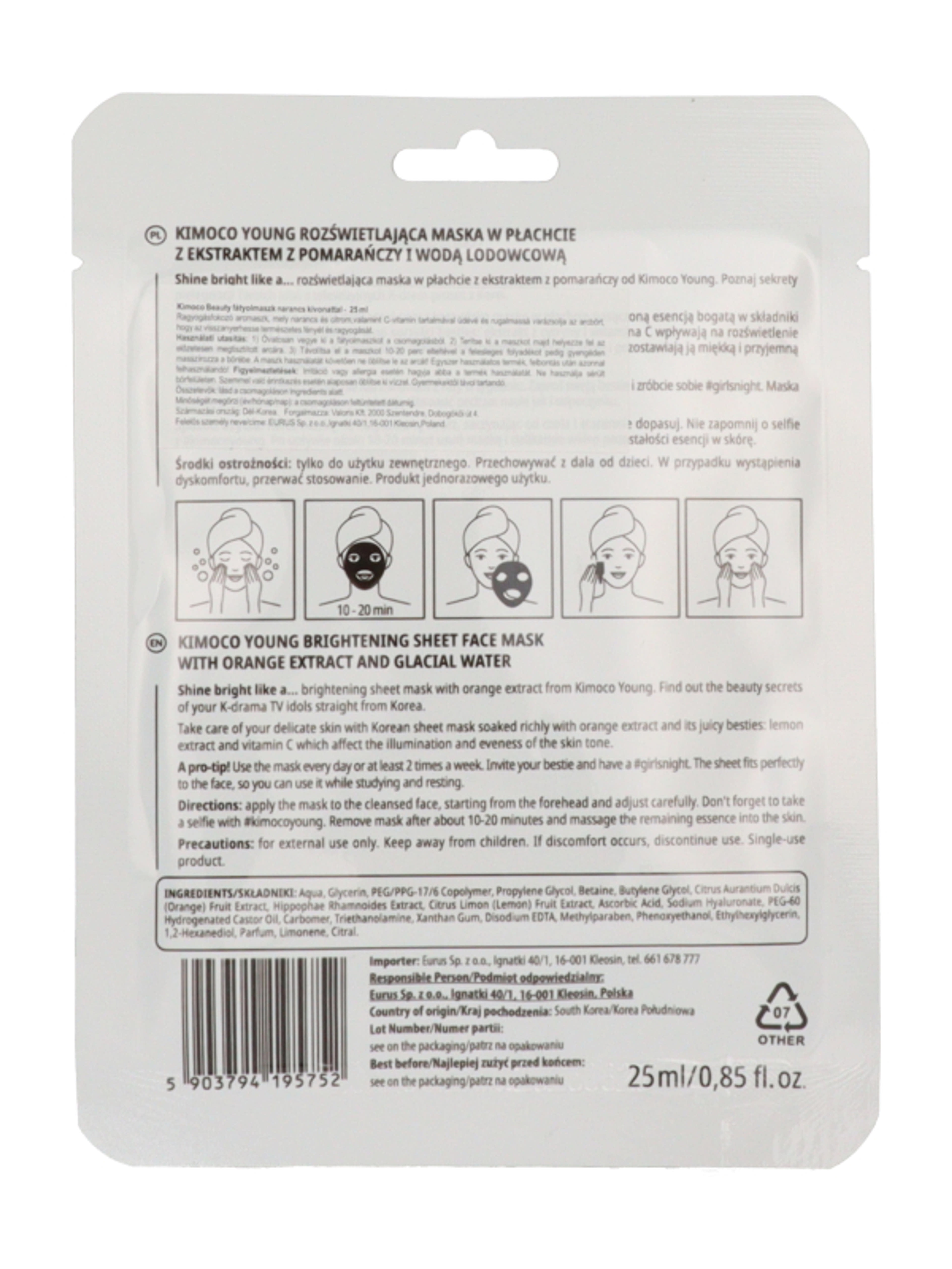 Kimoco fátyolmaszk narancs kivonattal - 25 ml-2