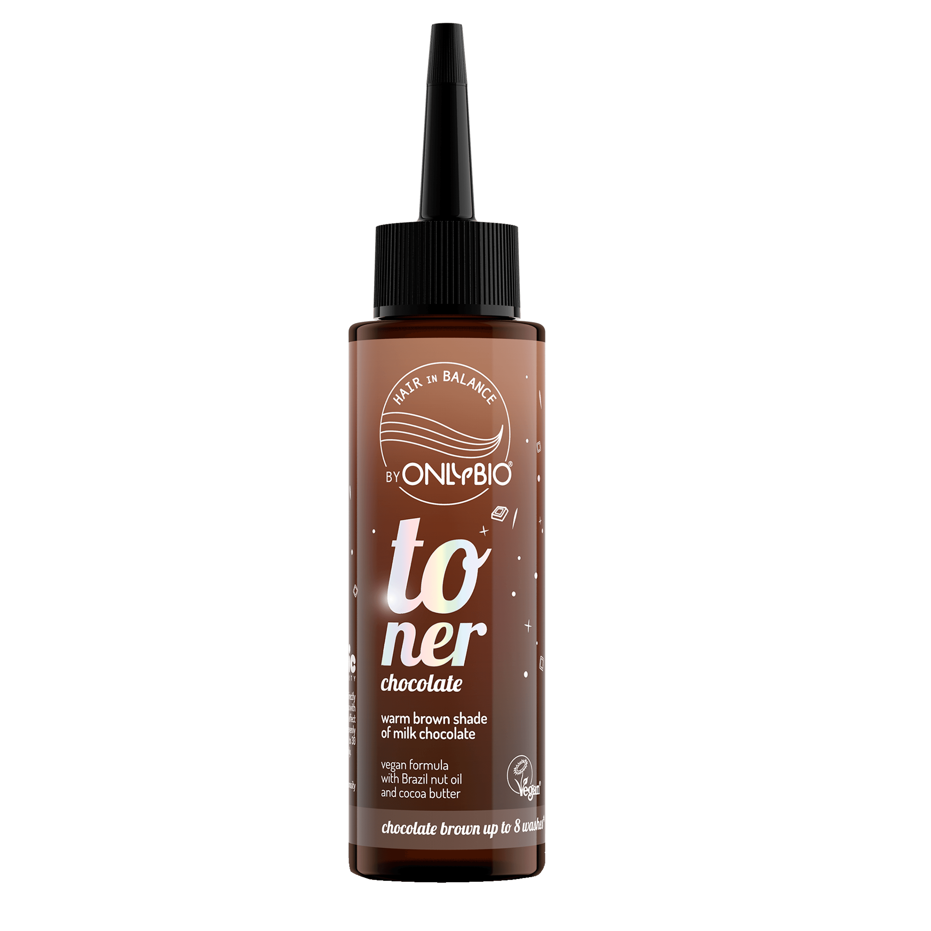 OnlyBio Hair in Balance színező hajtonik /csokoládé - 100 ml
