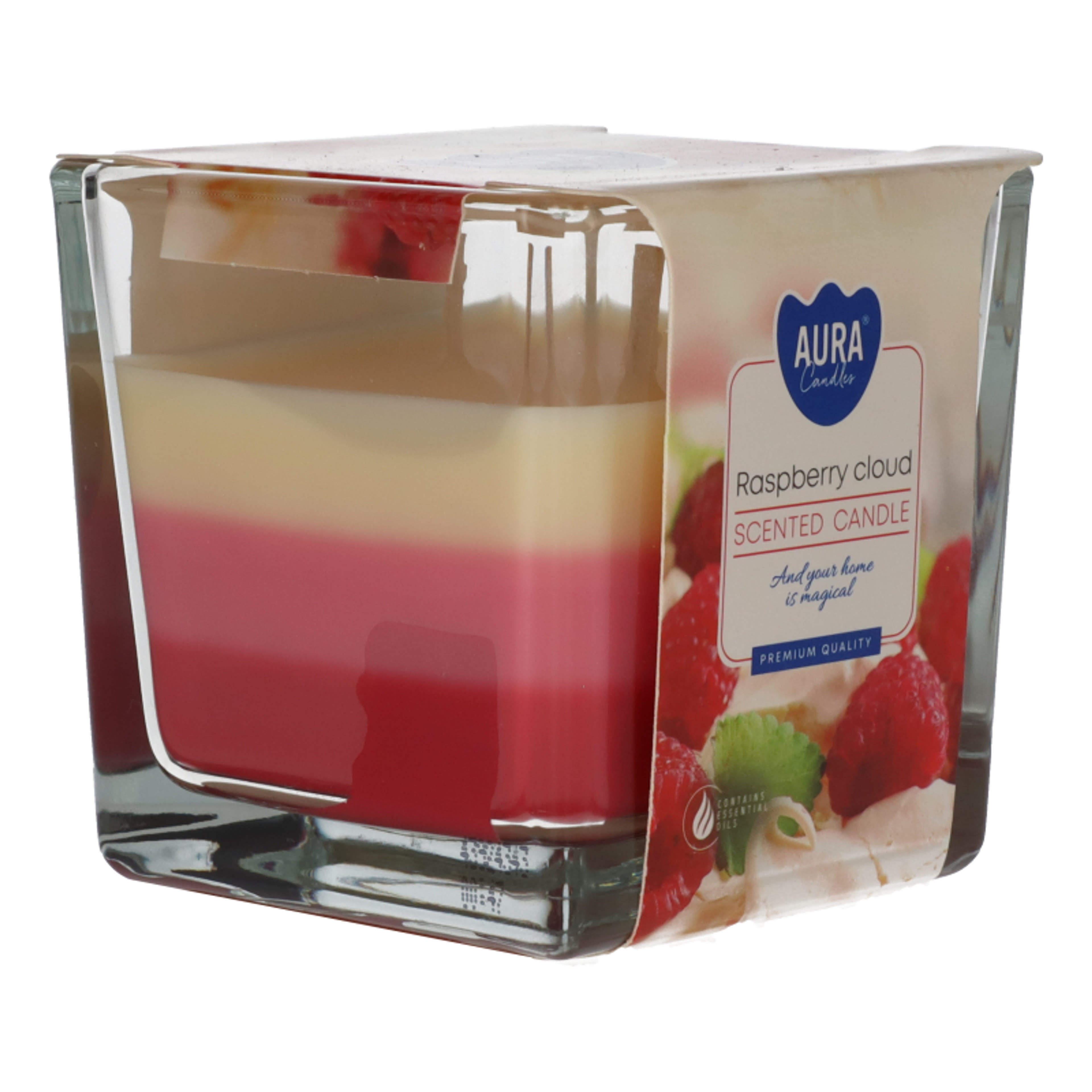 Aura Málna illatgyertya - 170 g-3