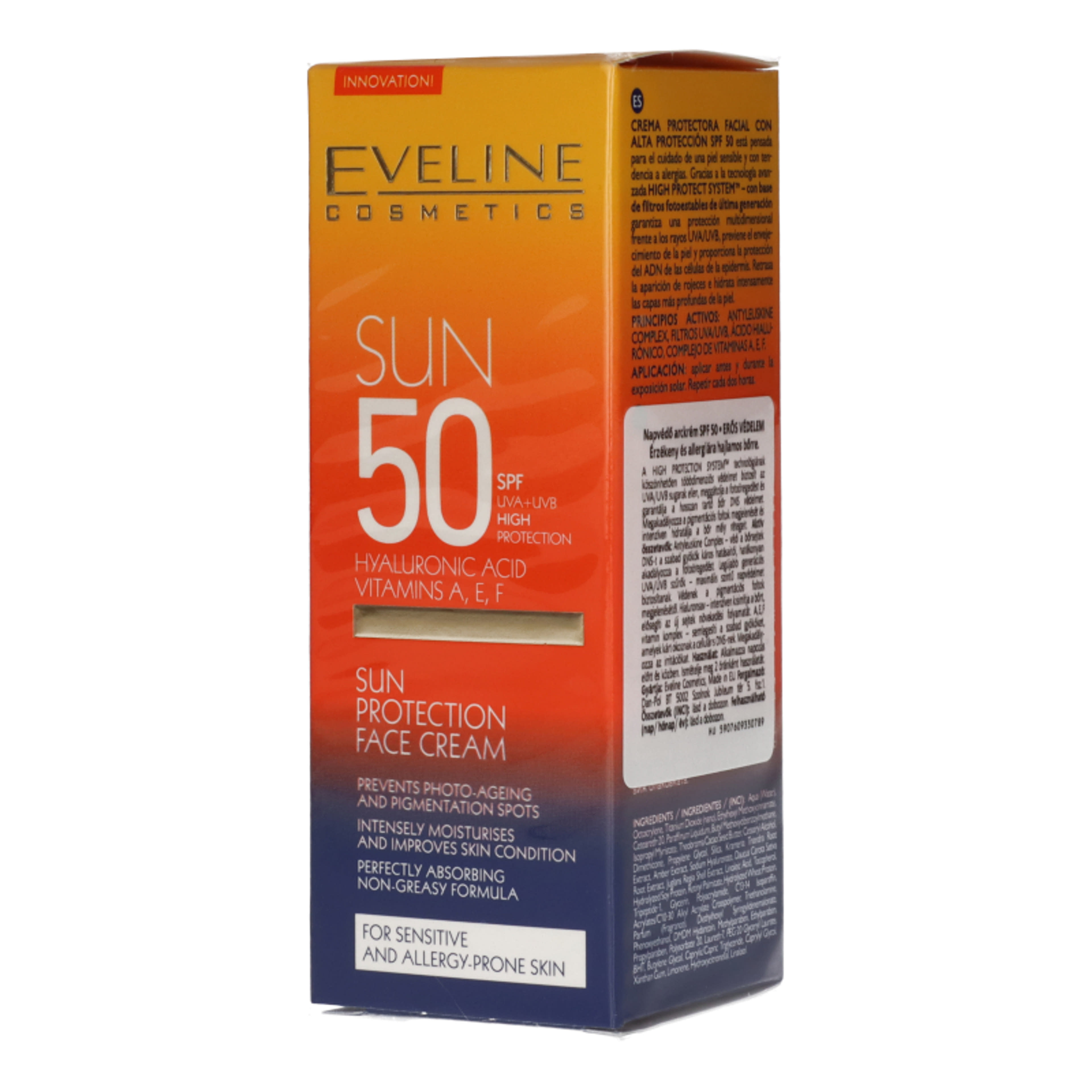 Eveline Cosmetics napvédő arckrém SPF50 - 50 ml-3