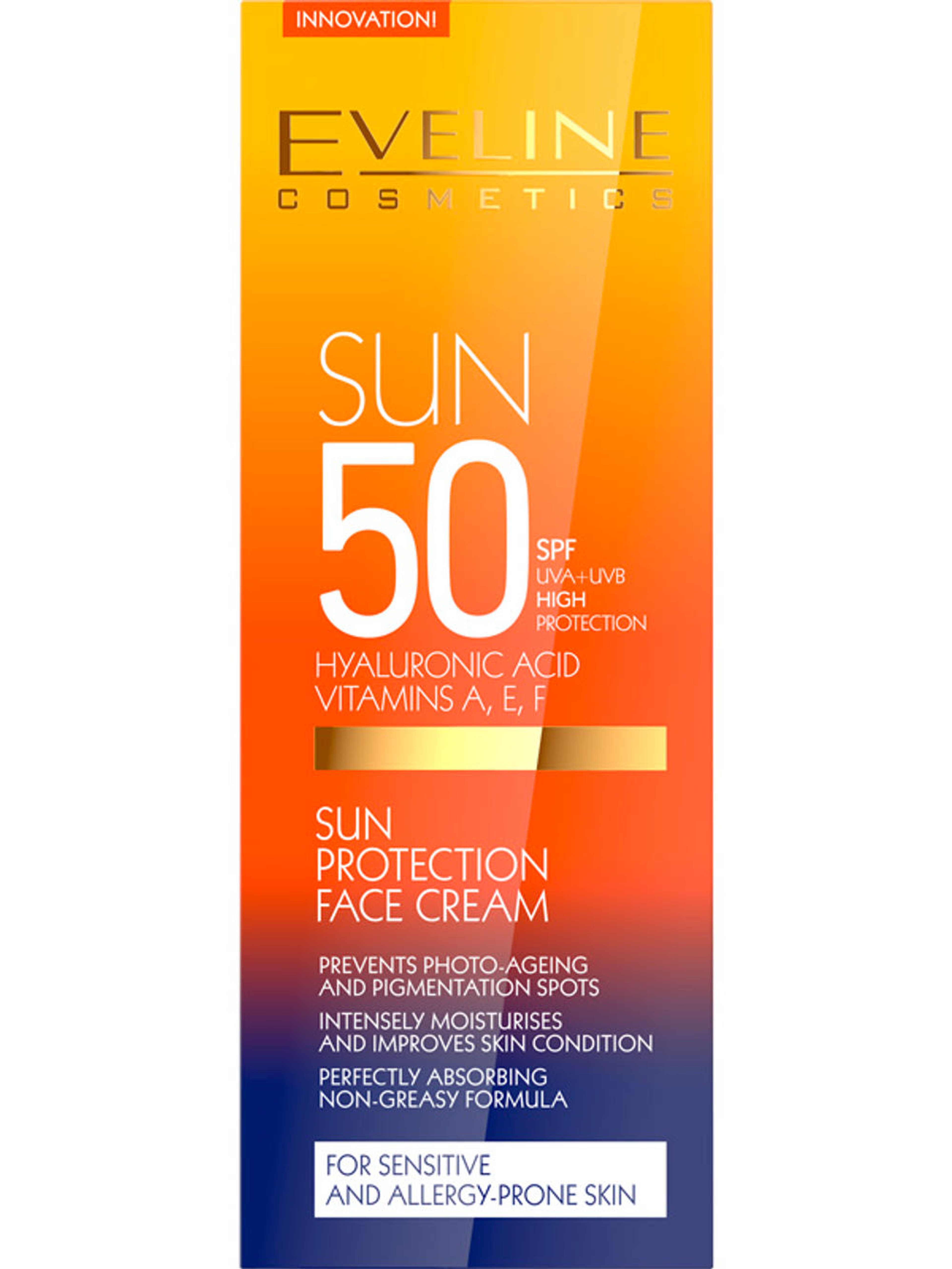 Eveline Cosmetics napvédő arckrém SPF50 - 50 ml