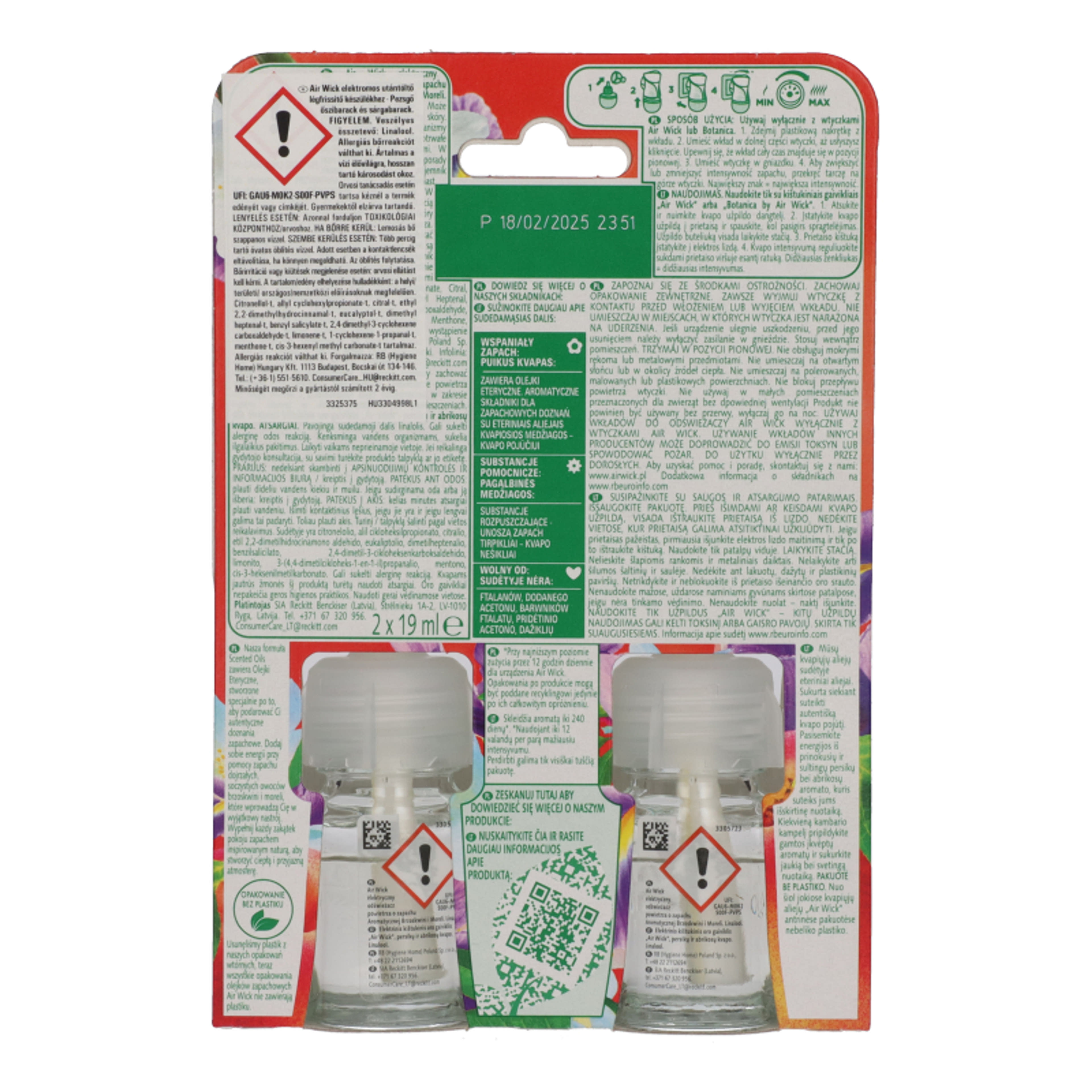 Air Wick elektormos légfrissítő utántöltő pezsgő őszibarack illattal - 38 ml-5