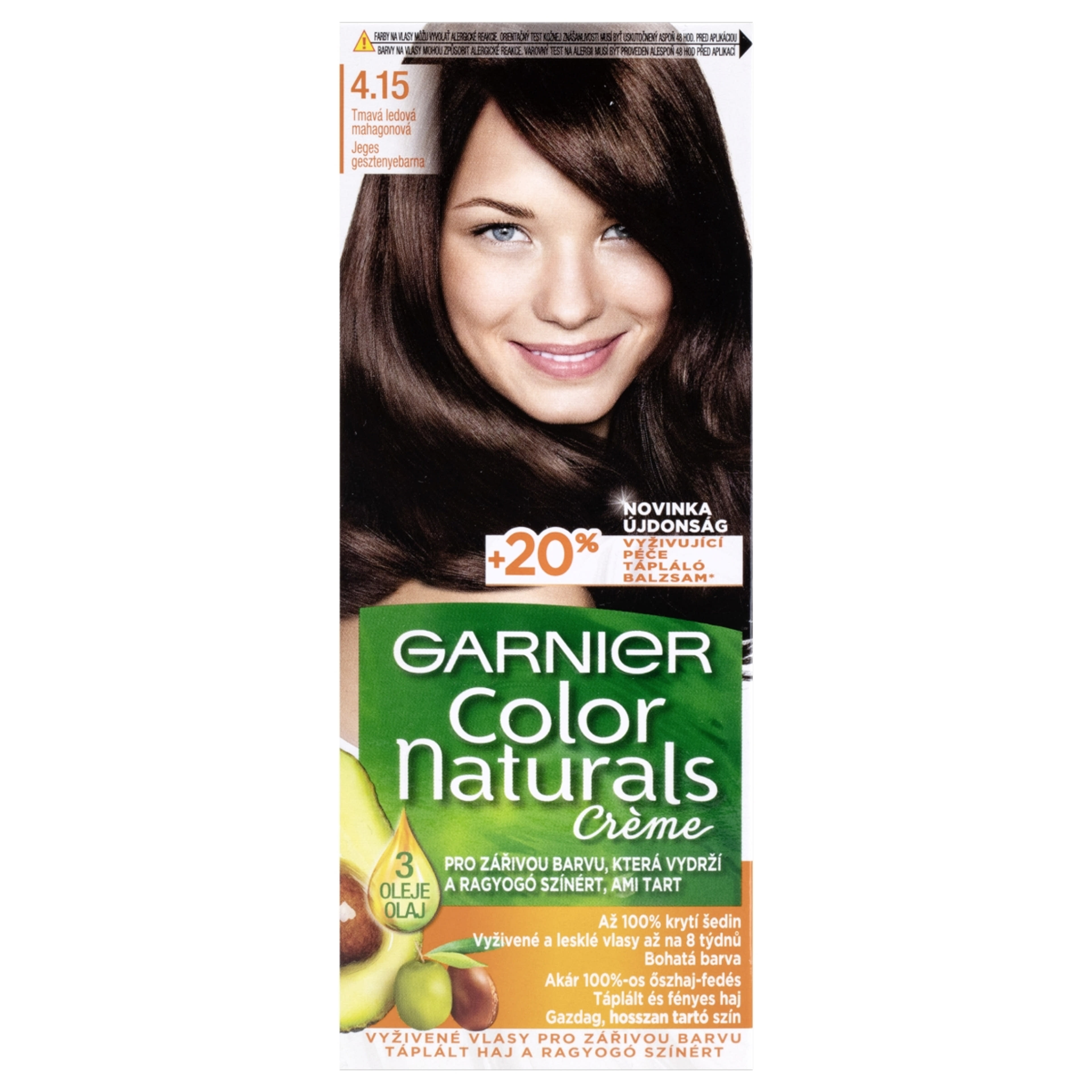 Garnier Color Naturals Tartós hajfesték 4.15 Jeges gesztenyebarna - 1 db-1