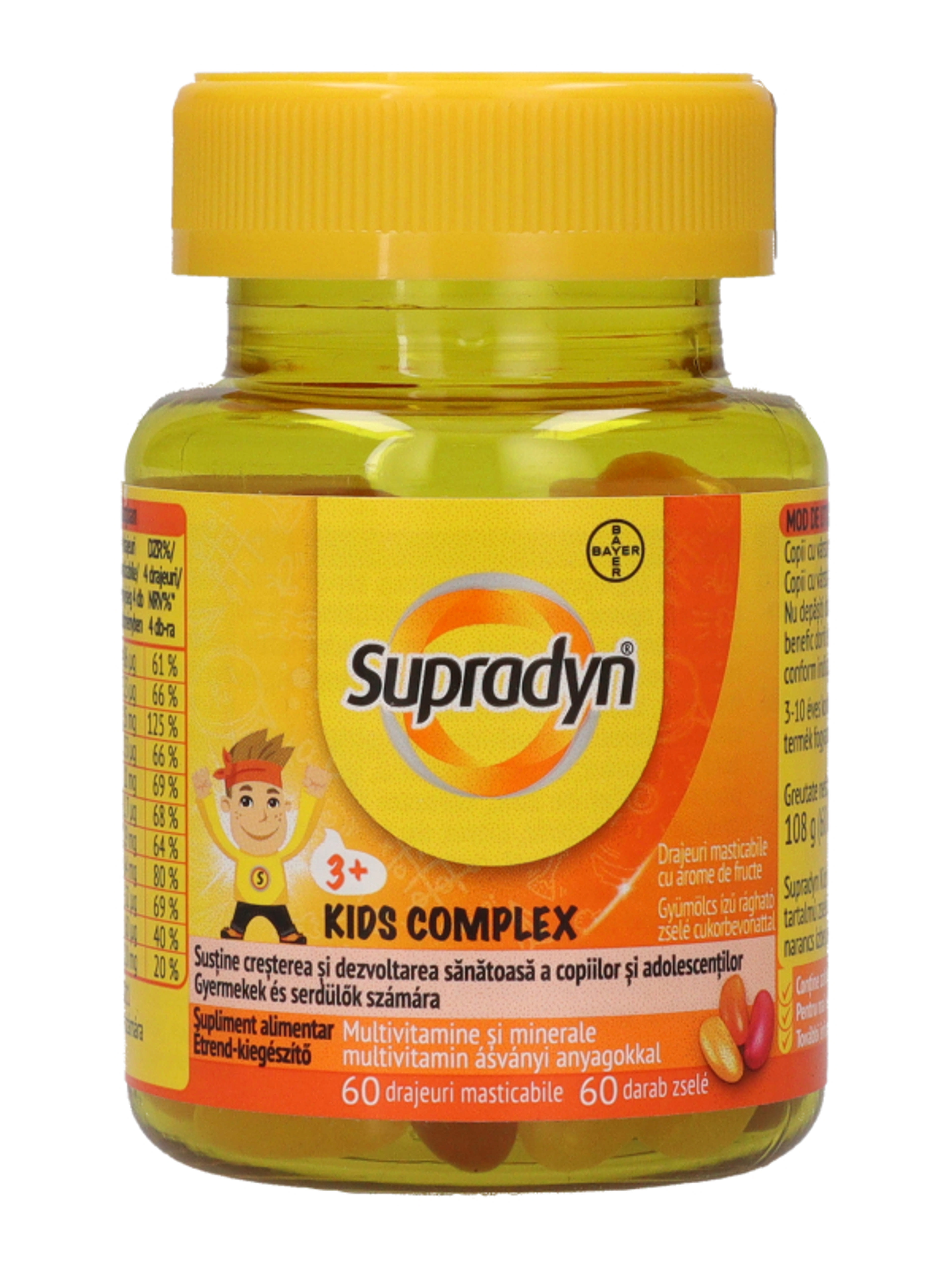 Supradyn Kids Complex gyümölcsízű rágható zselé cukorbevonattal - 60 db-2