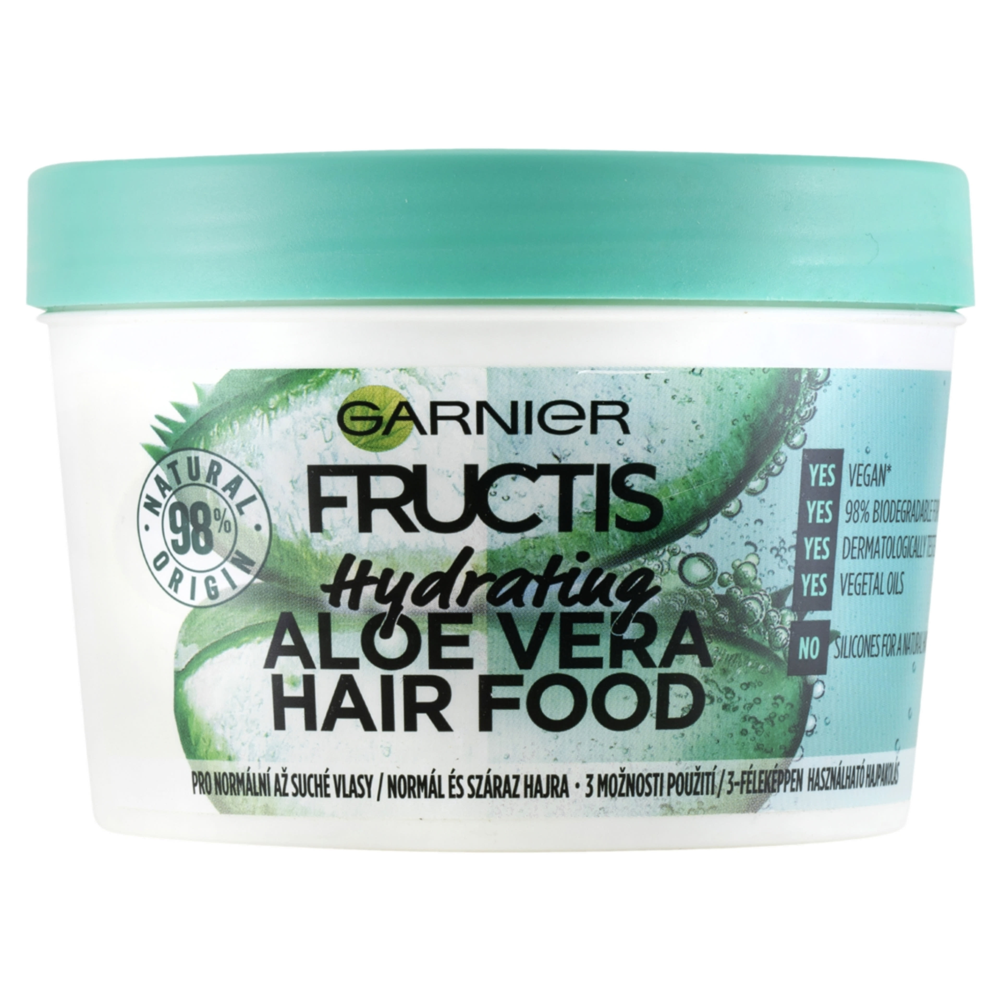 Garnier Fructis Hair Food Aloe Vera hidratáló hajmaszk - 390 ml