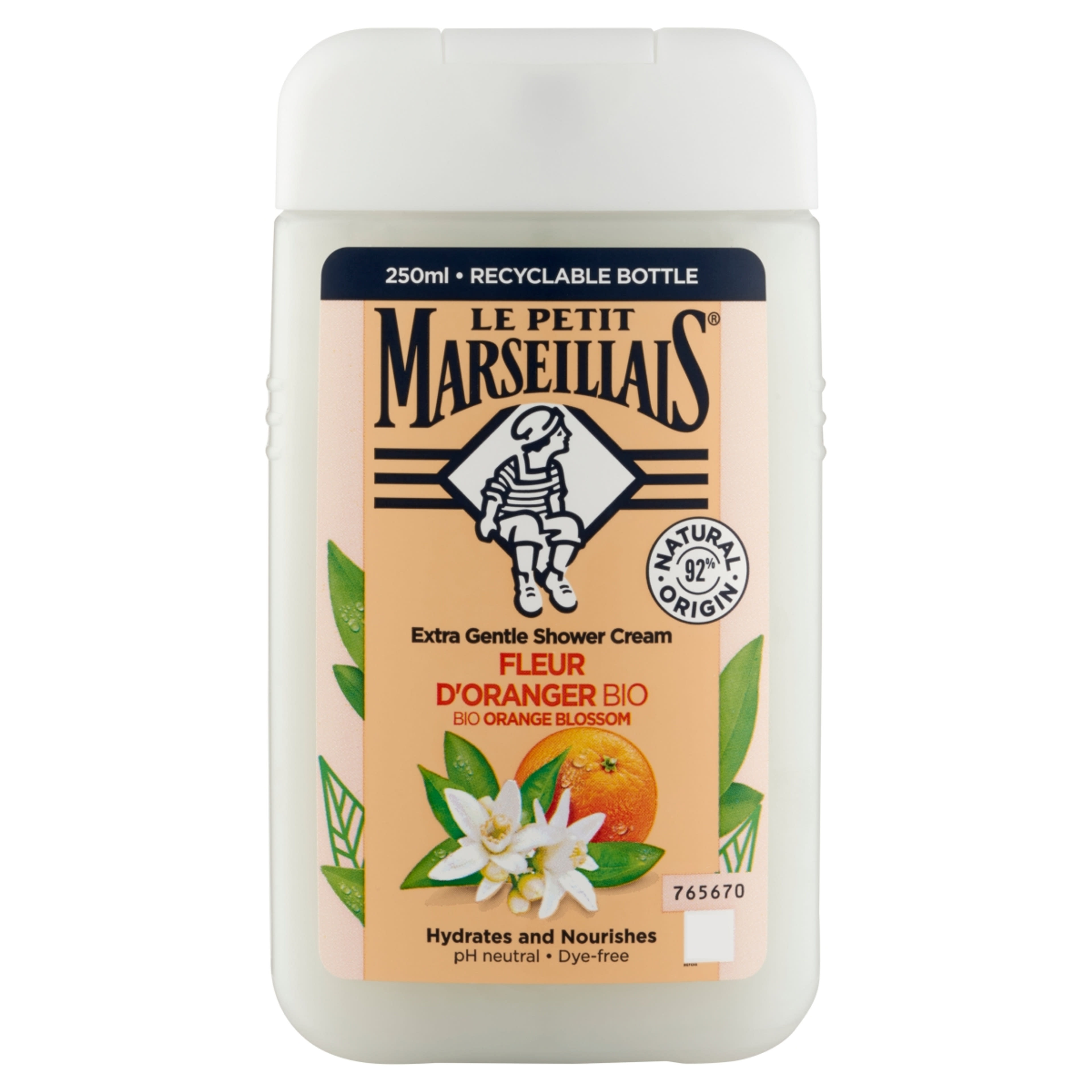 Le Petit Marseillais krémtusfürdő organikus narancsvirág - 250 ml