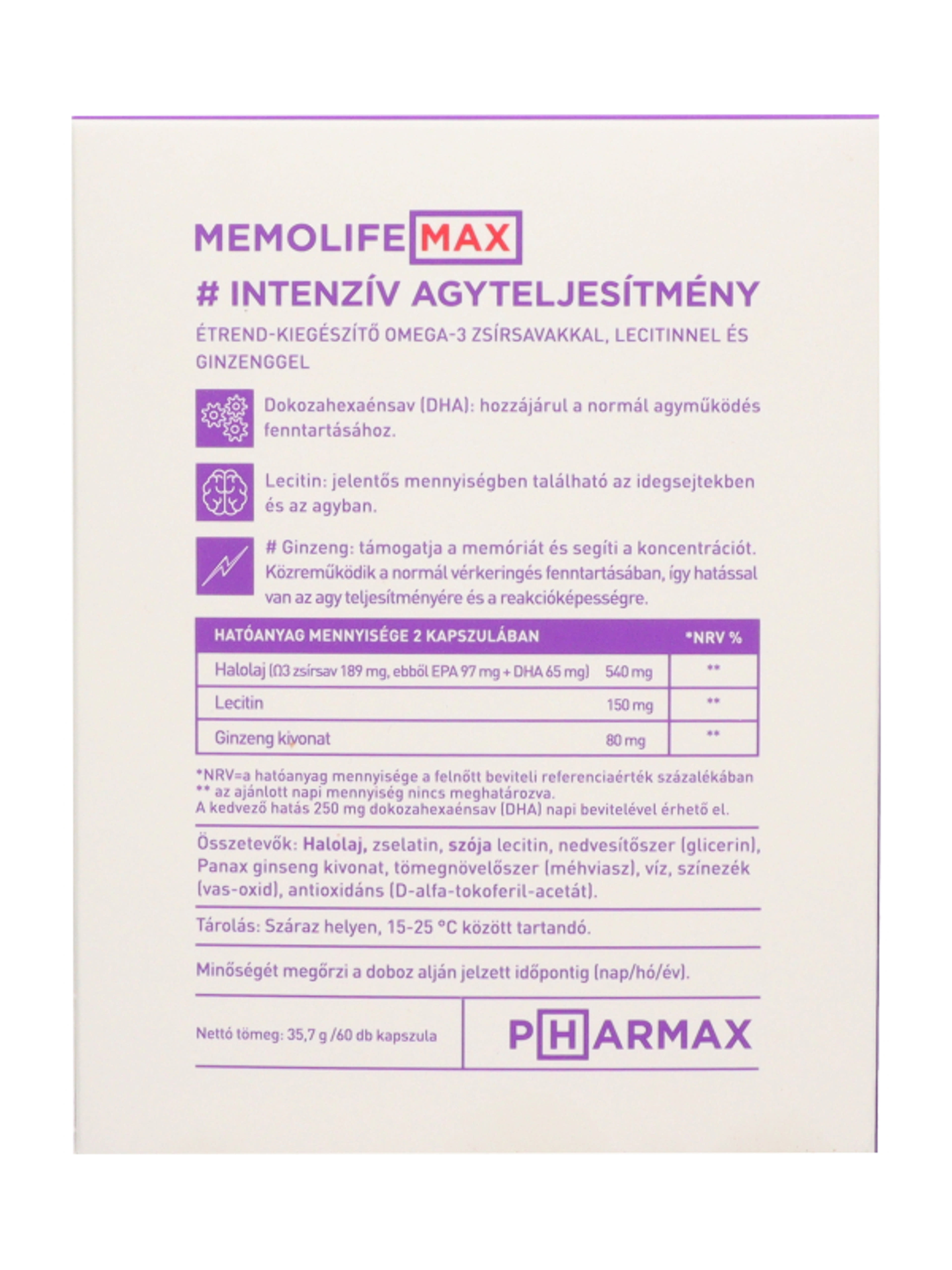 Pharmax Memolife Kapszula - 60 db-4