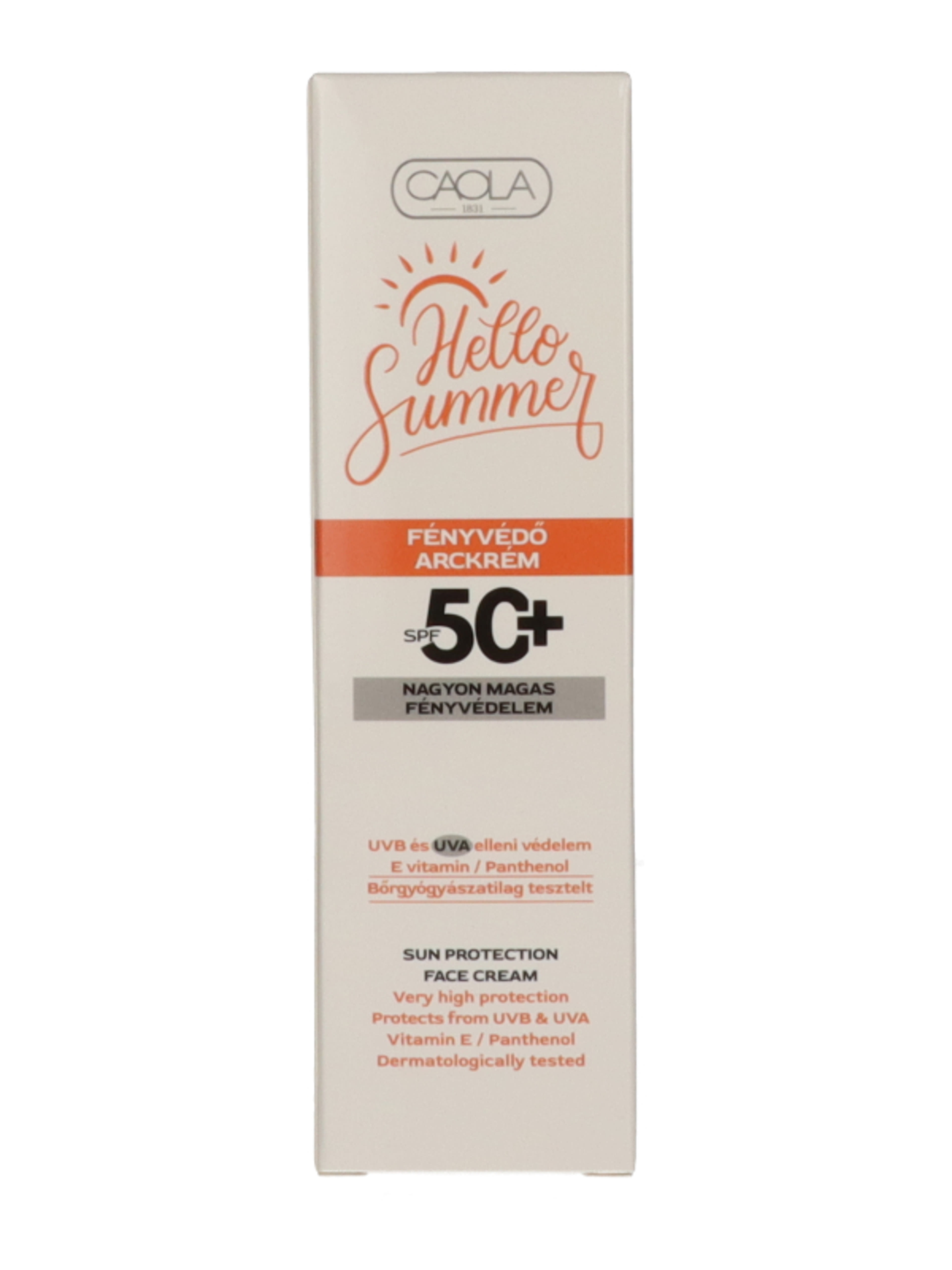 Caola Sun fényvédő arckrém SPF50+ - 75 ml