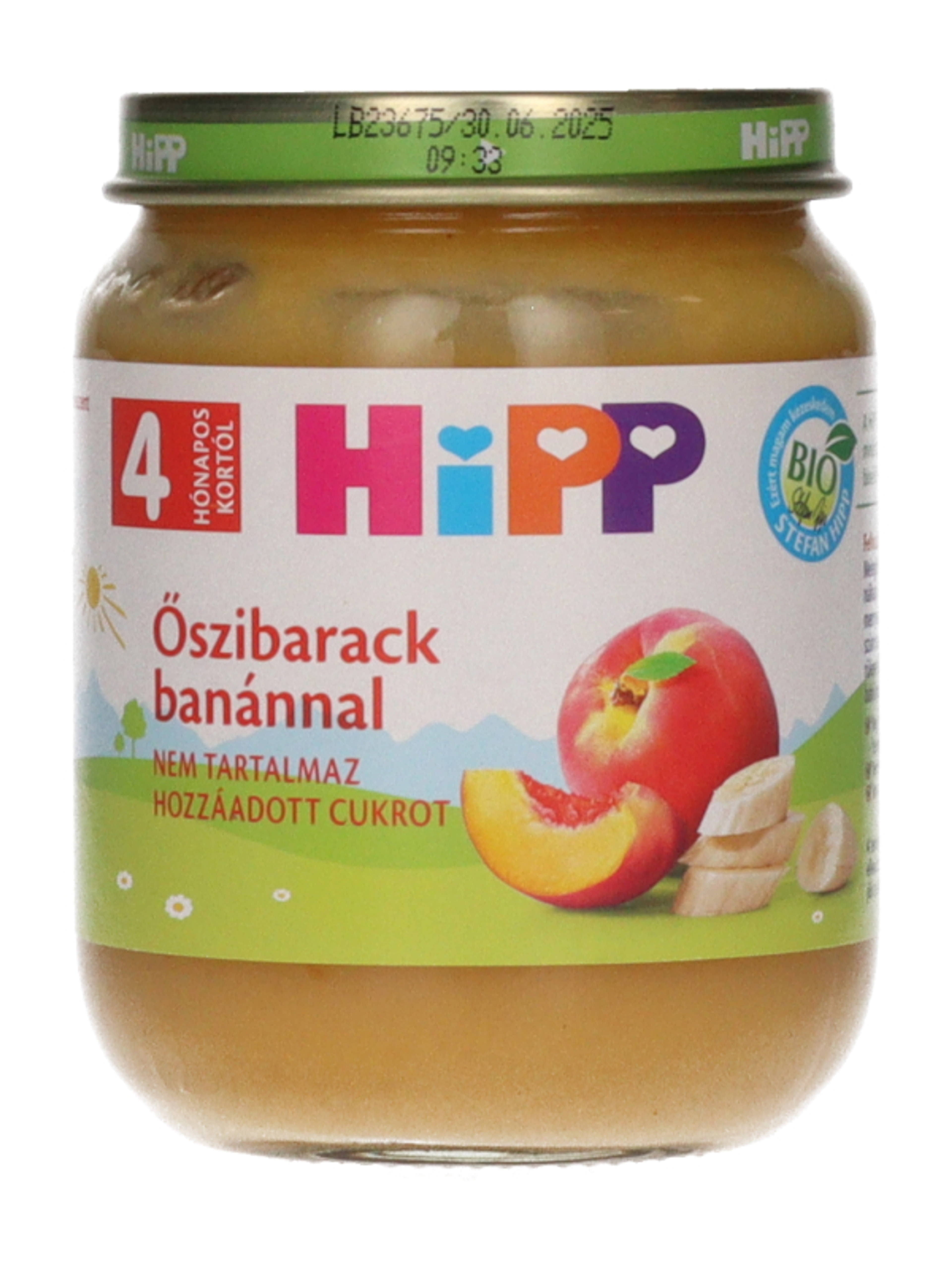 Hipp Bébiétel Banán Oszibarack Ízesítéssel 4 Hónapos Kortól - 125 g-3