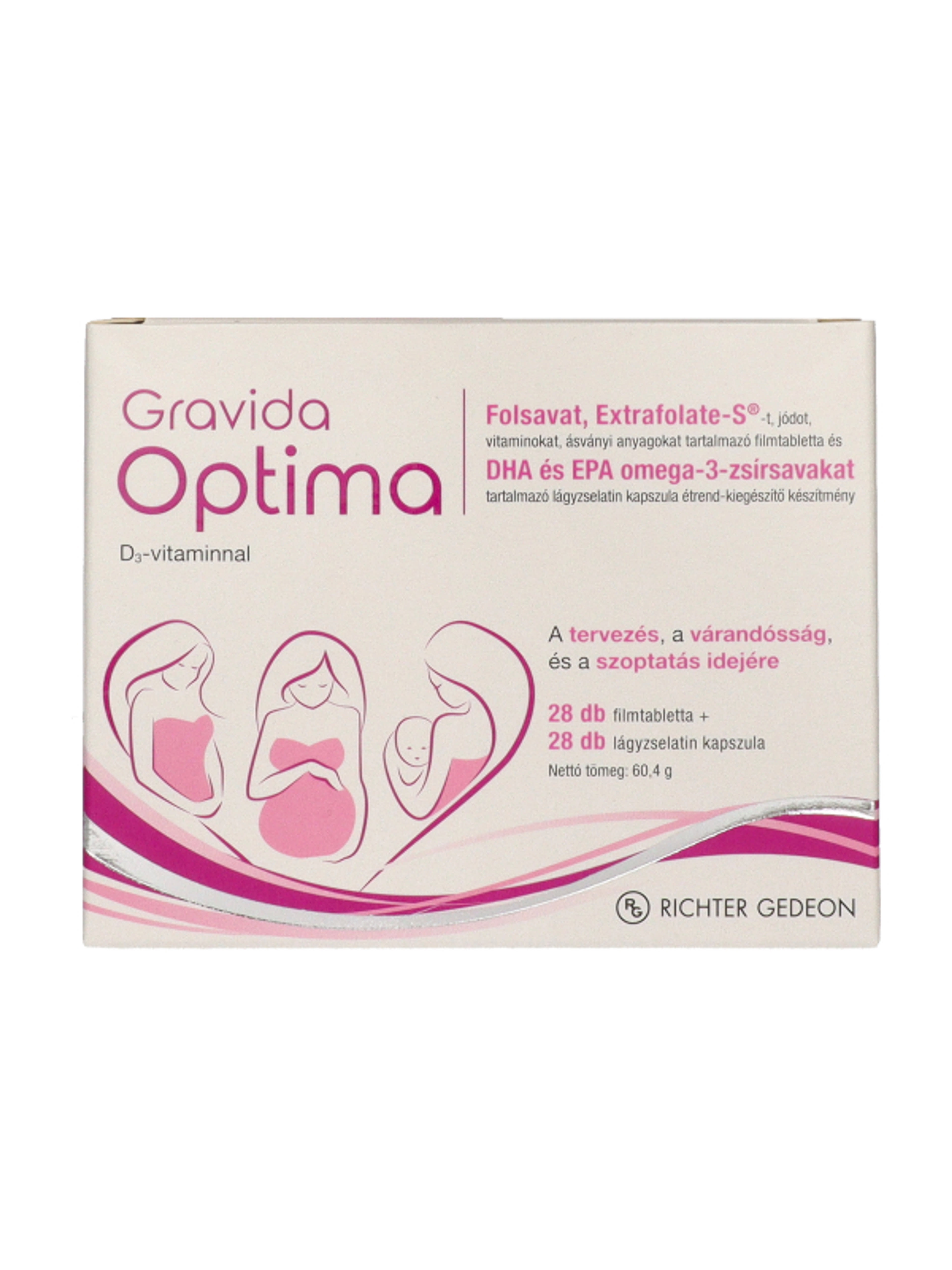Gravida Optima terhesvitamin 2x28 db - 56 db