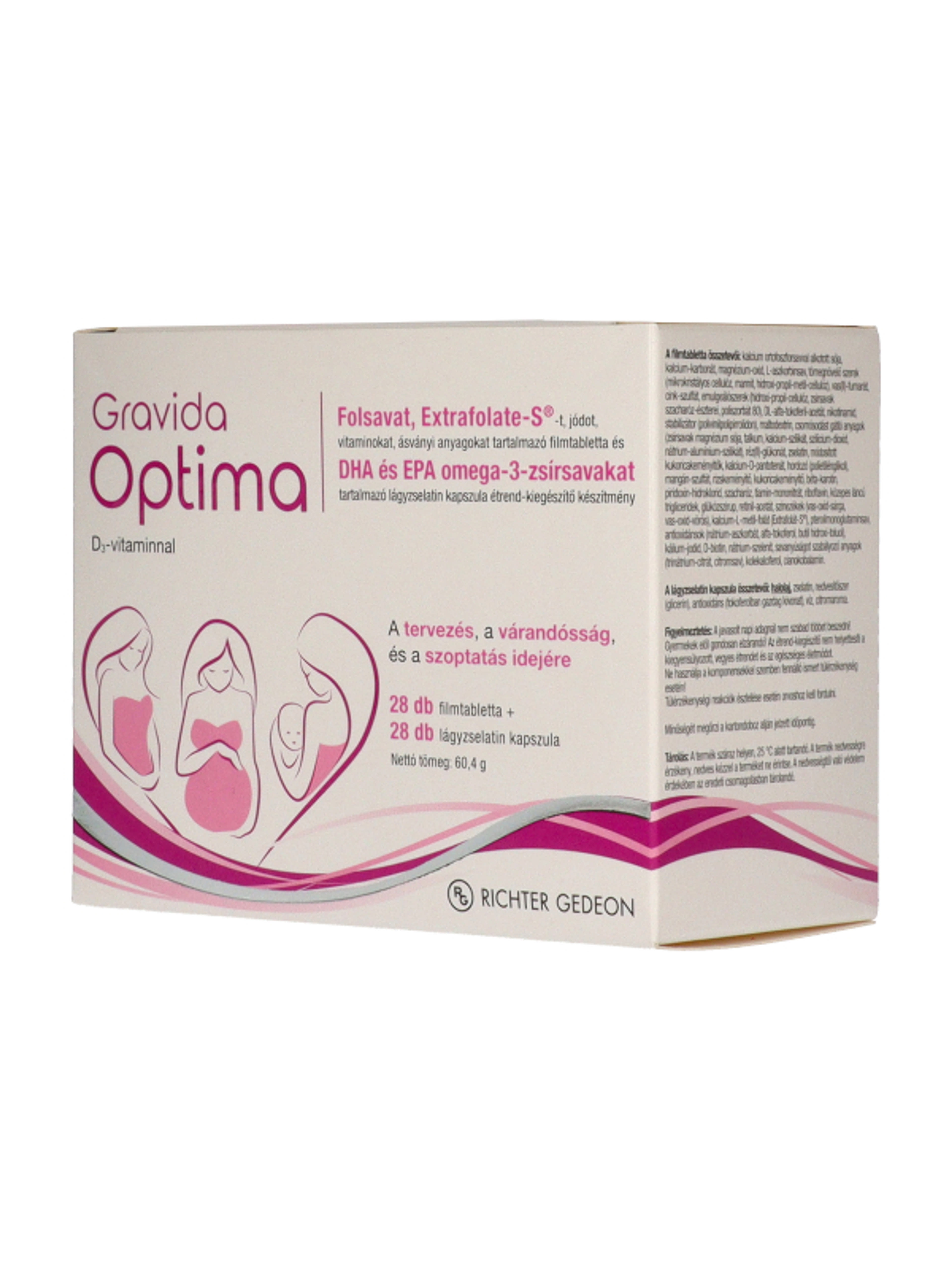 Gravida Optima terhesvitamin 2x28 db - 56 db-2