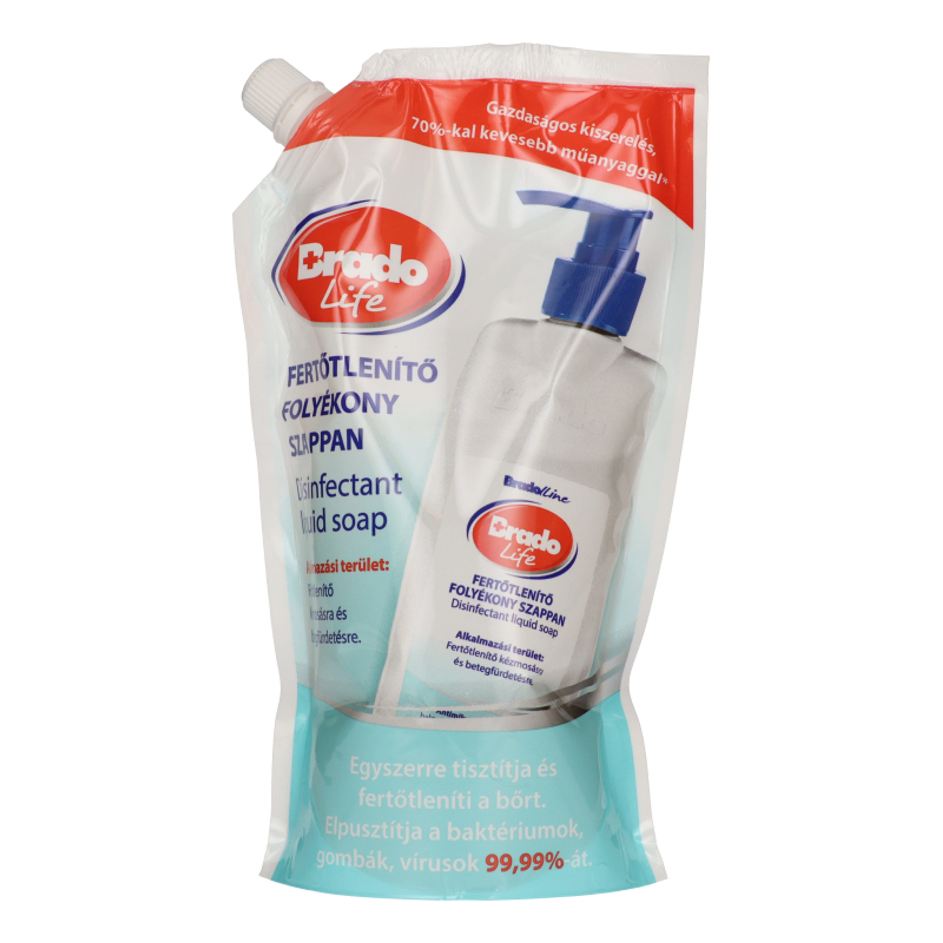 Bradolife fertőtlenítő folyékony szappan utántöltő - 500 ml-3