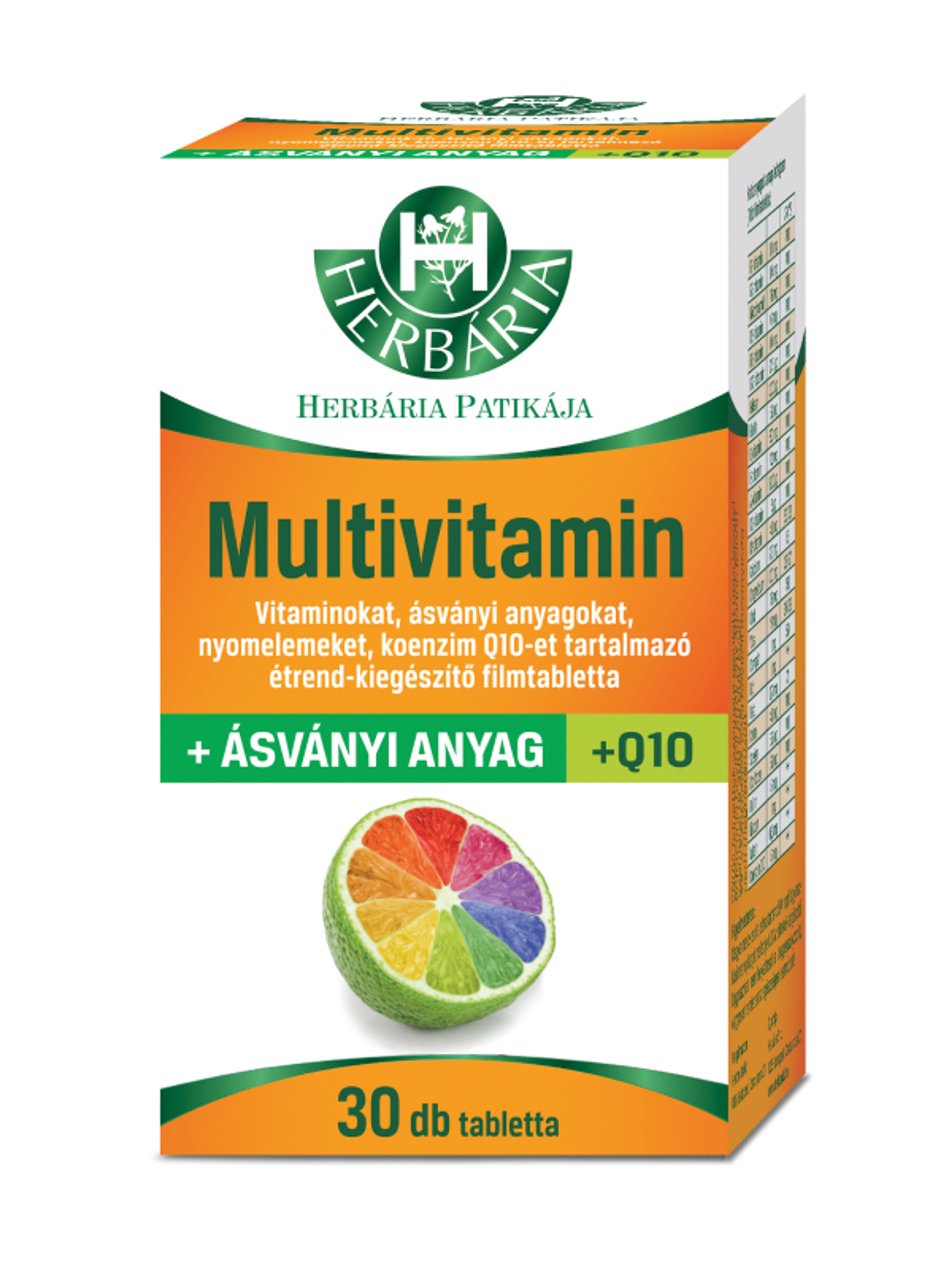 Herbária Multivitamin+ Ásványianyag Filmtabletta - 30 db