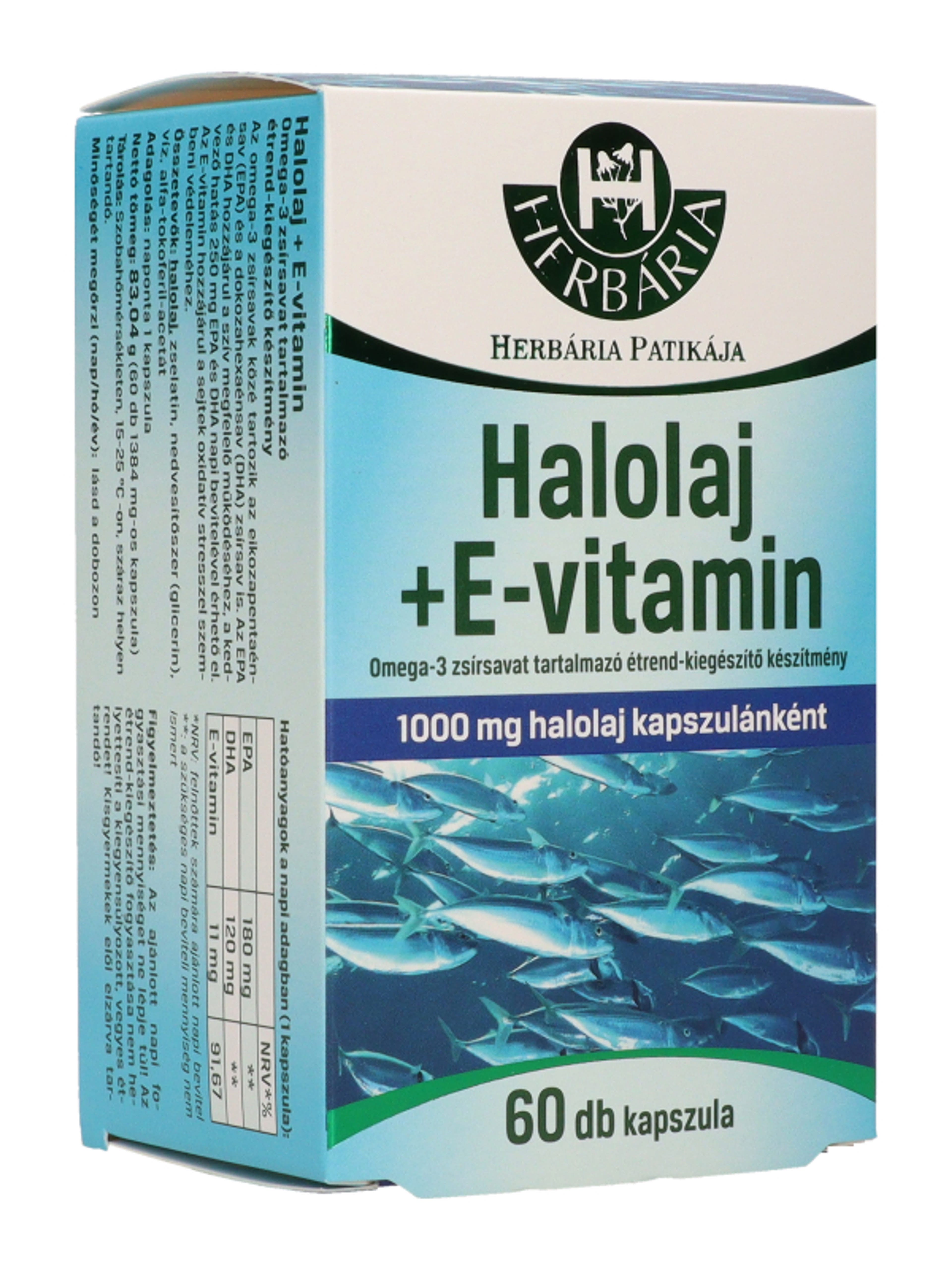 Herbária Halolaj+ E-Vitamin Kapszula - 60 db-5