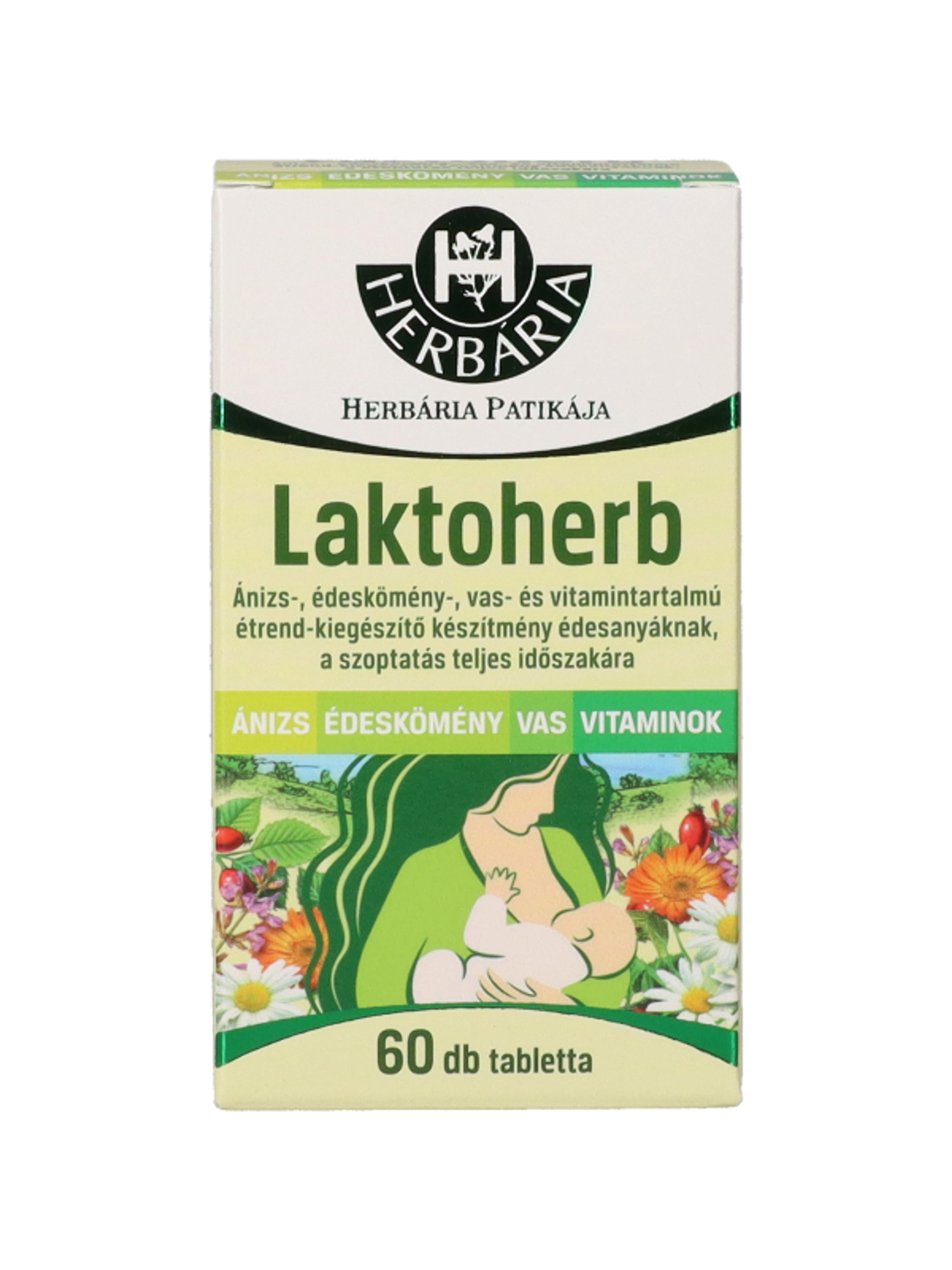 Herbária Laktoherb étrendkiegészítő tabletta - 60 db