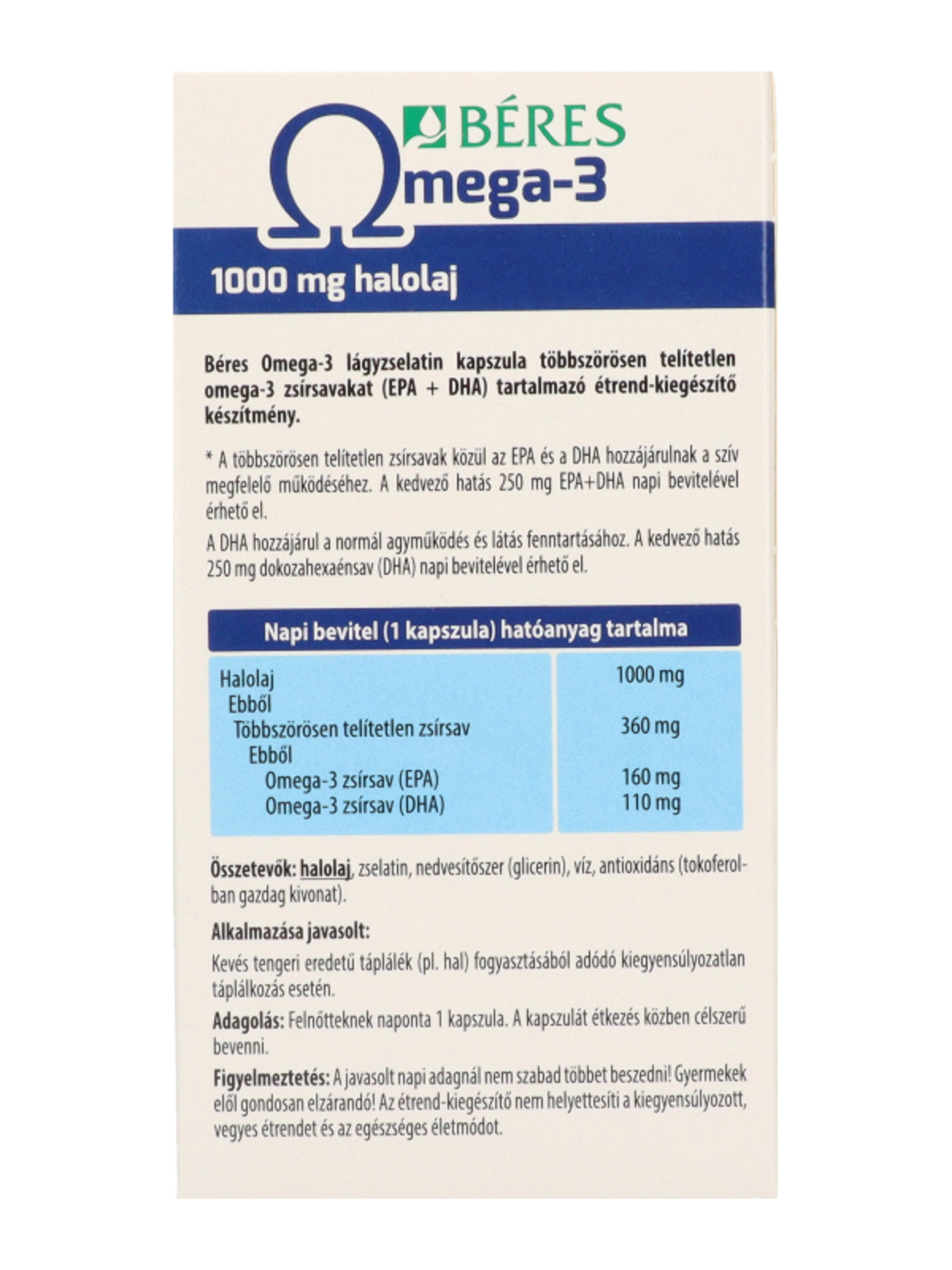 Béres Omega 3 lágyzselatin kapszula - 100 db-5