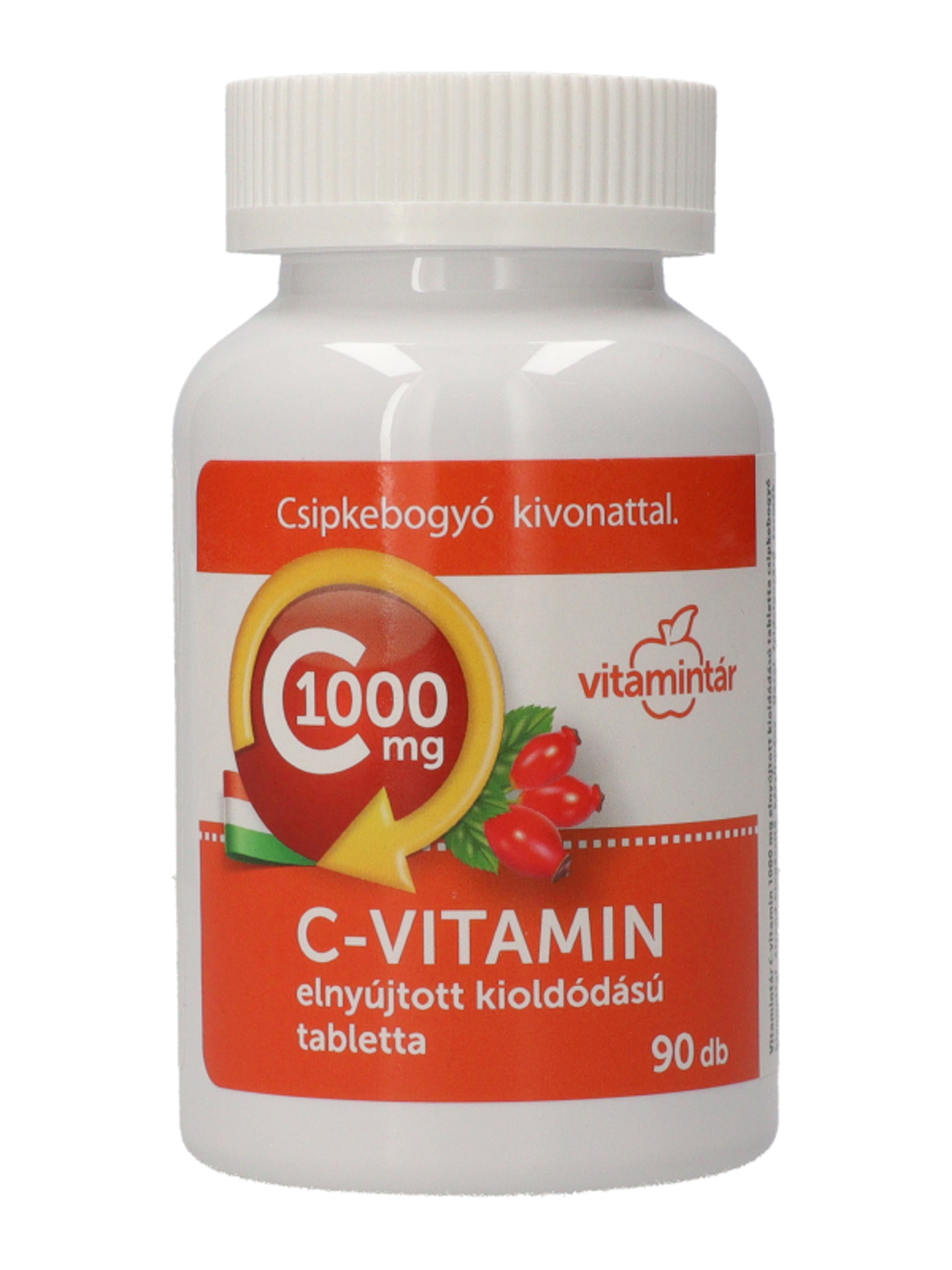 Vitamintár C-Vitamin Csipkebogyó Kivonattal 1000mg Tabletta - 90 db-2
