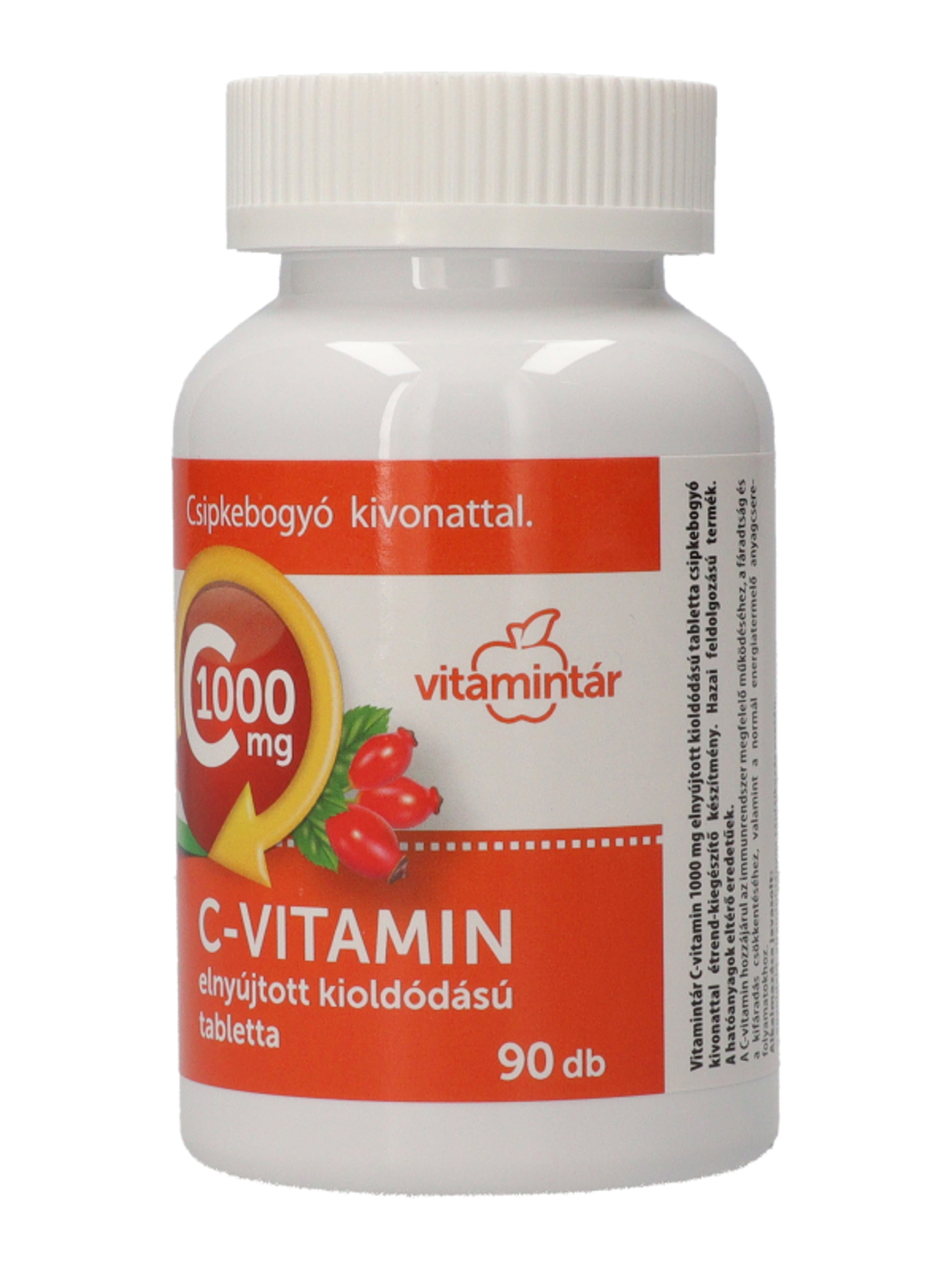 Vitamintár C-Vitamin Csipkebogyó Kivonattal 1000mg Tabletta - 90 db-3