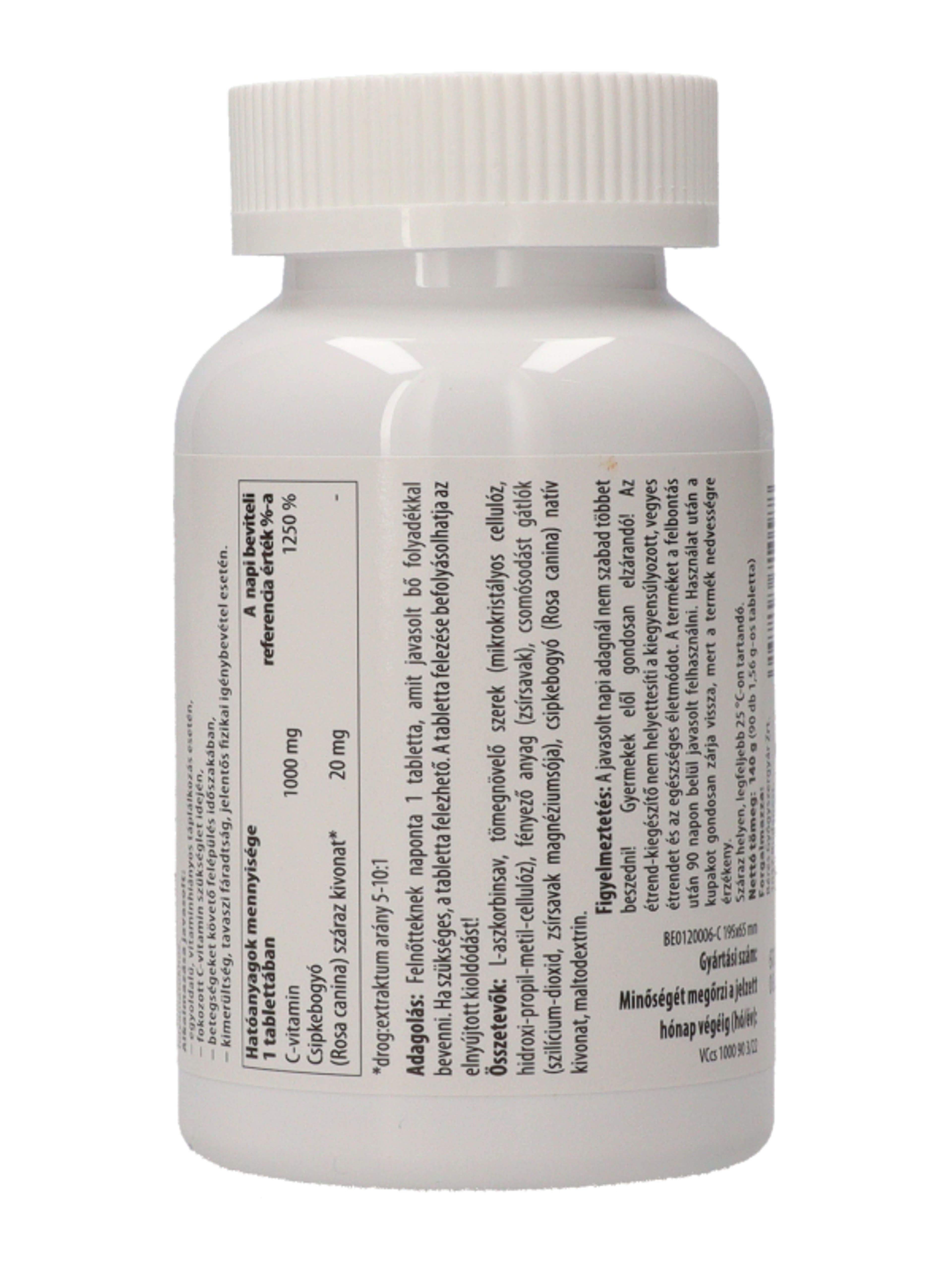 Vitamintár C-Vitamin Csipkebogyó Kivonattal 1000mg Tabletta - 90 db-4