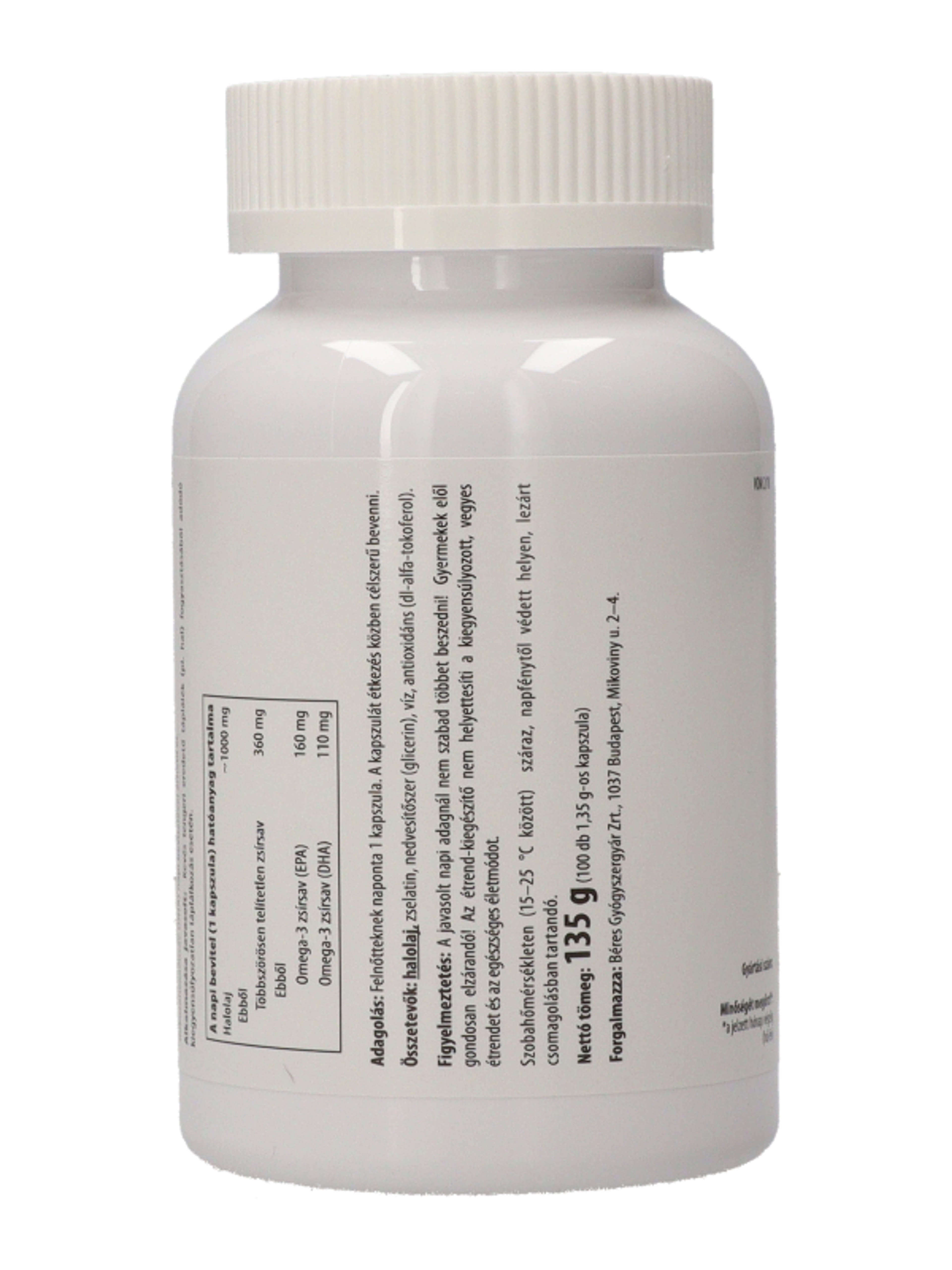 Vitamintár 1000mg Omega-3 Lágyzselatin Kapszula - 100 db-4