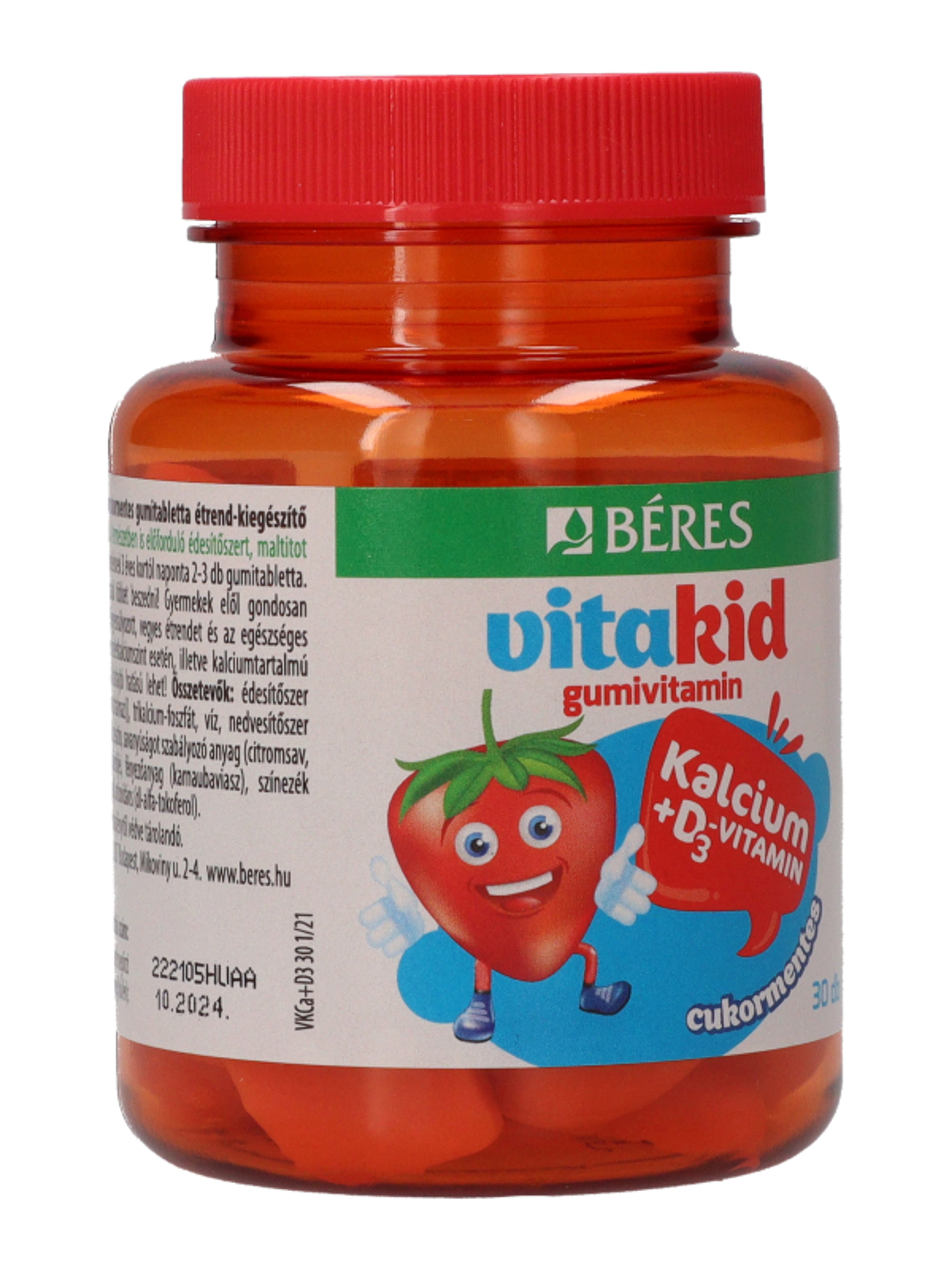 Béres Vita Kid Kálcium+D3 Gumivitamin - 30 db-5