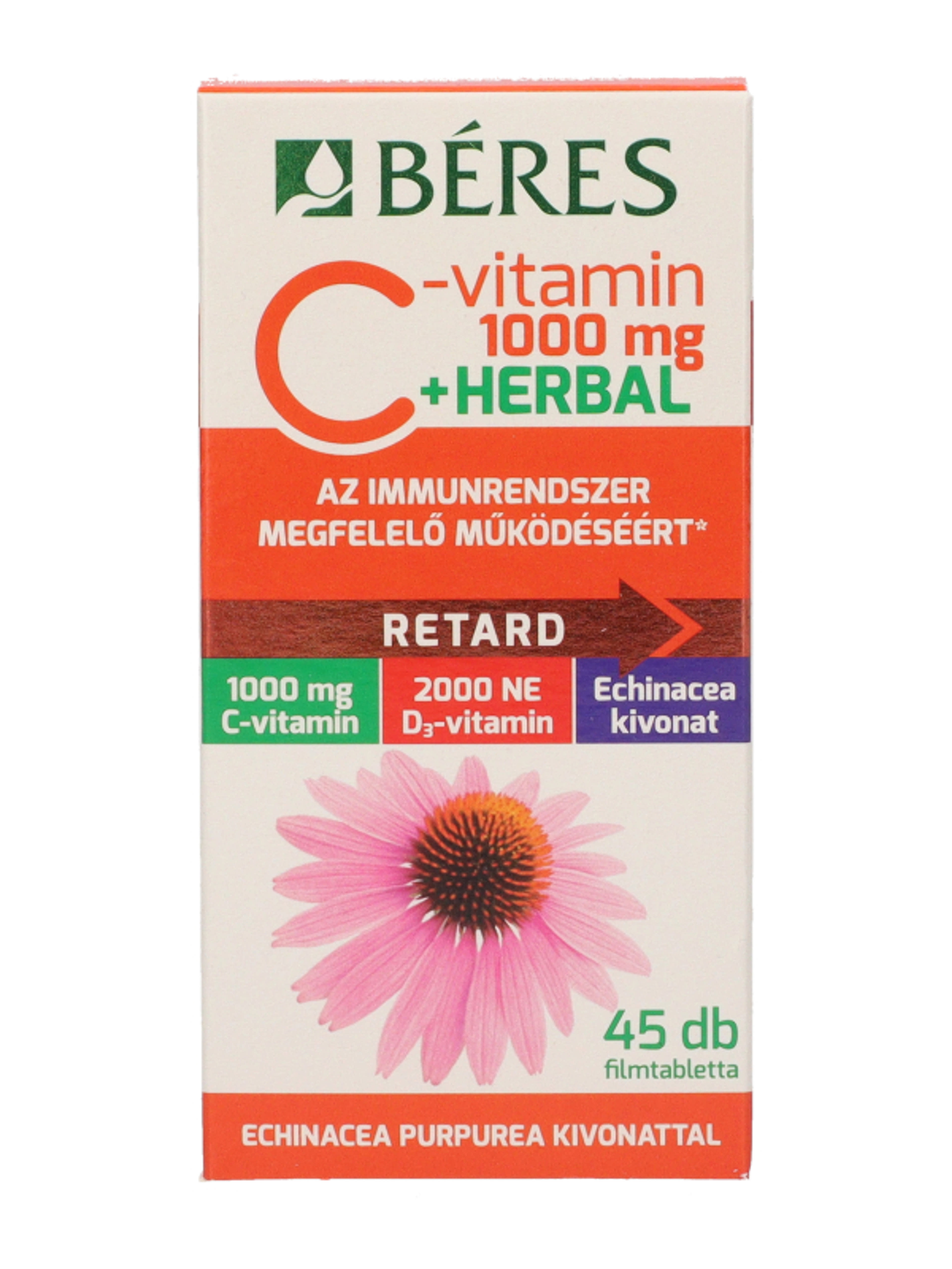 Béres Retard C-vitamin1000 mg +Herbal filmtabletta - 45 db