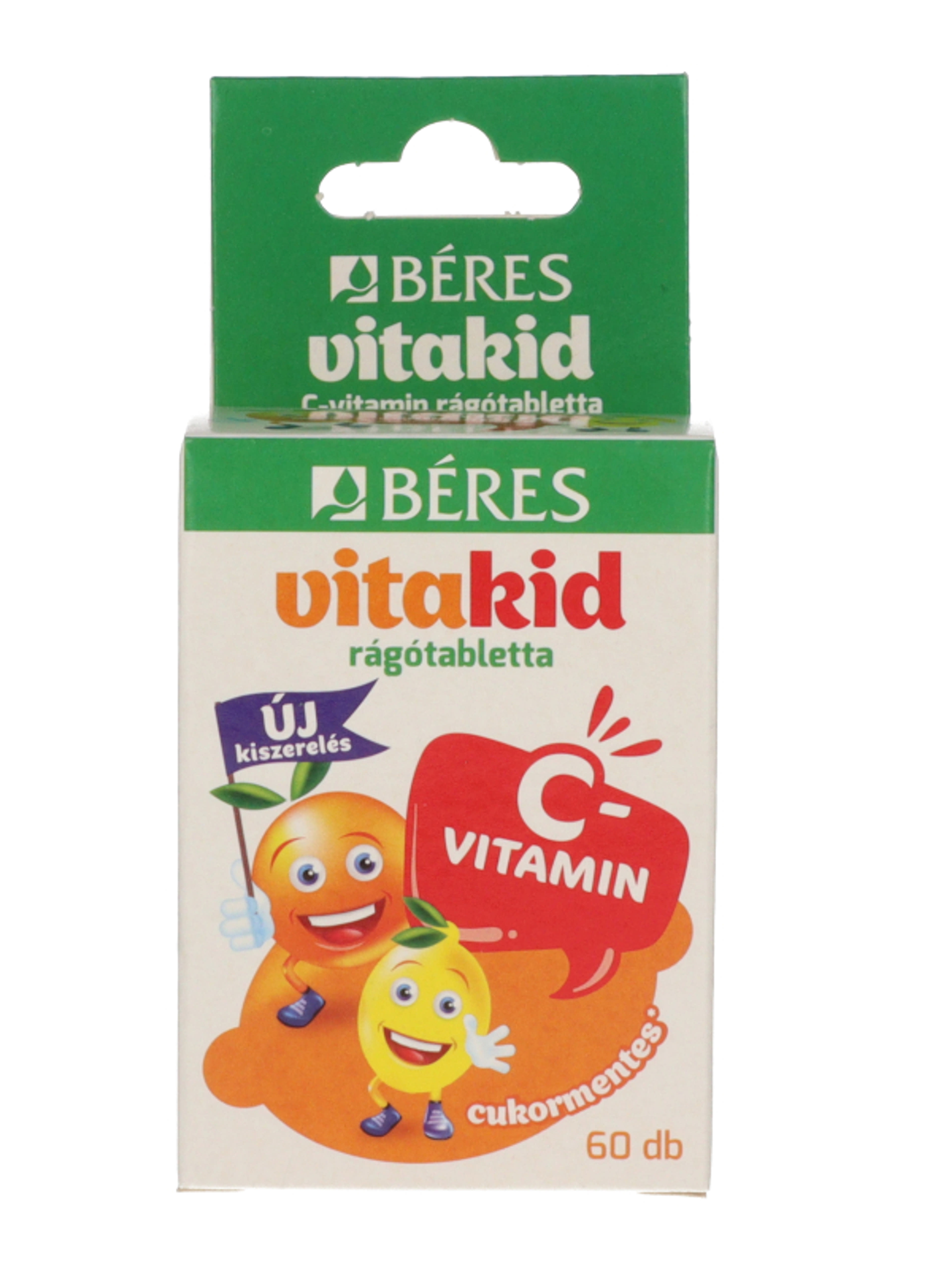 Béres Vitakid C-vitamin rágótabletta étrend-kiegészítő citrom és narancs ízben - 60 db-4