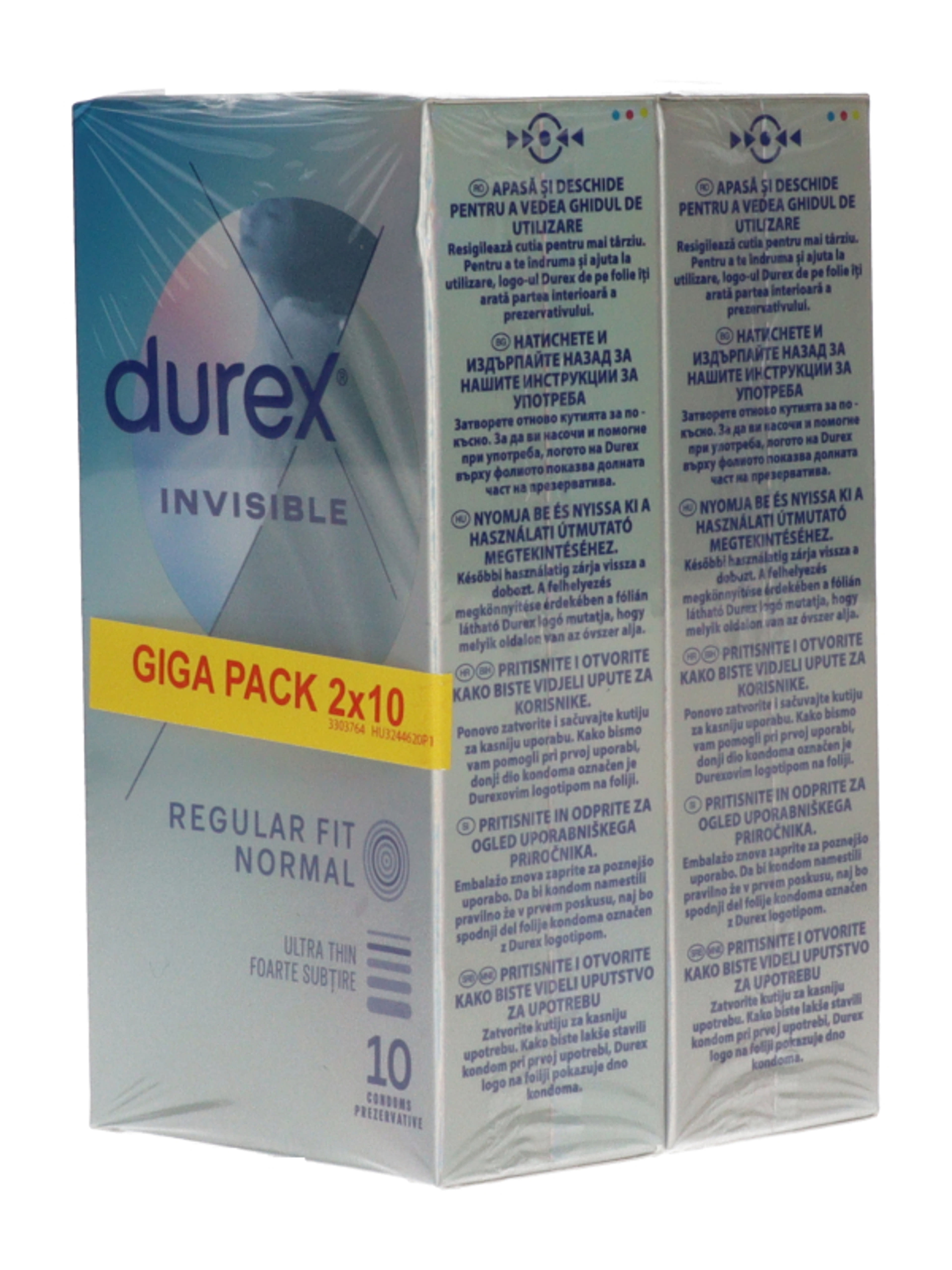 Durex Invisible Regular Fit óvszer - 20 db-5